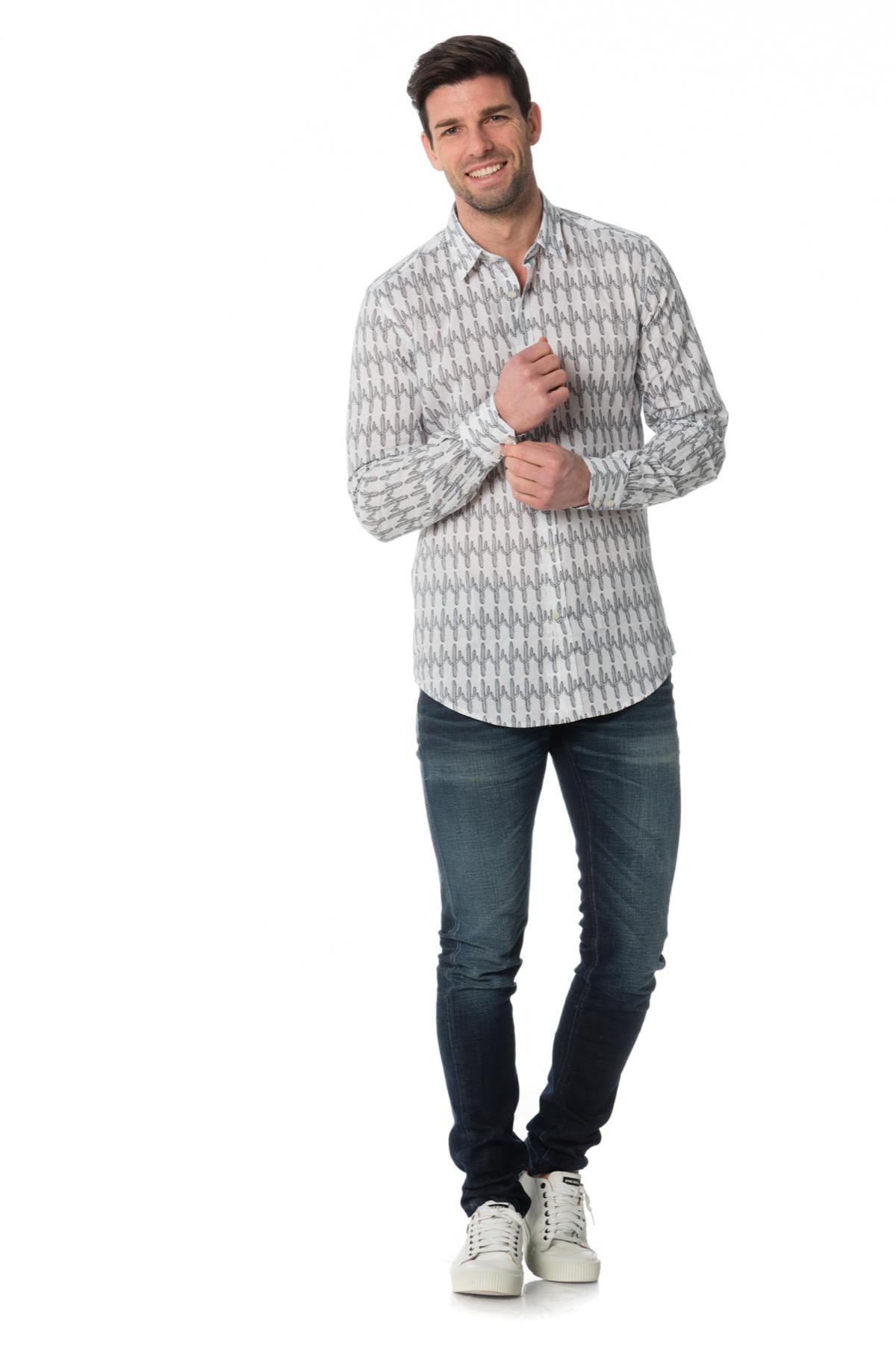 Camicia Uomo Antony Morato MMSL00425 1000 — vista 2