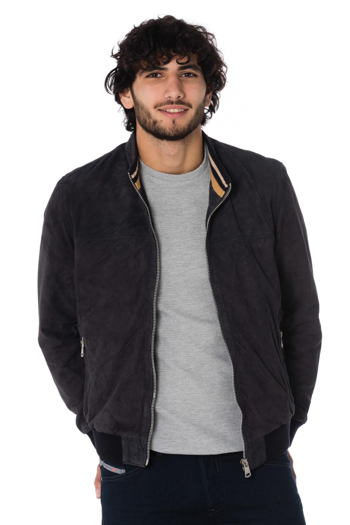 Chaqueta Hombre Cityzen ERIDAN GOAT SUEDE NAVY ZZ40 — vista 3