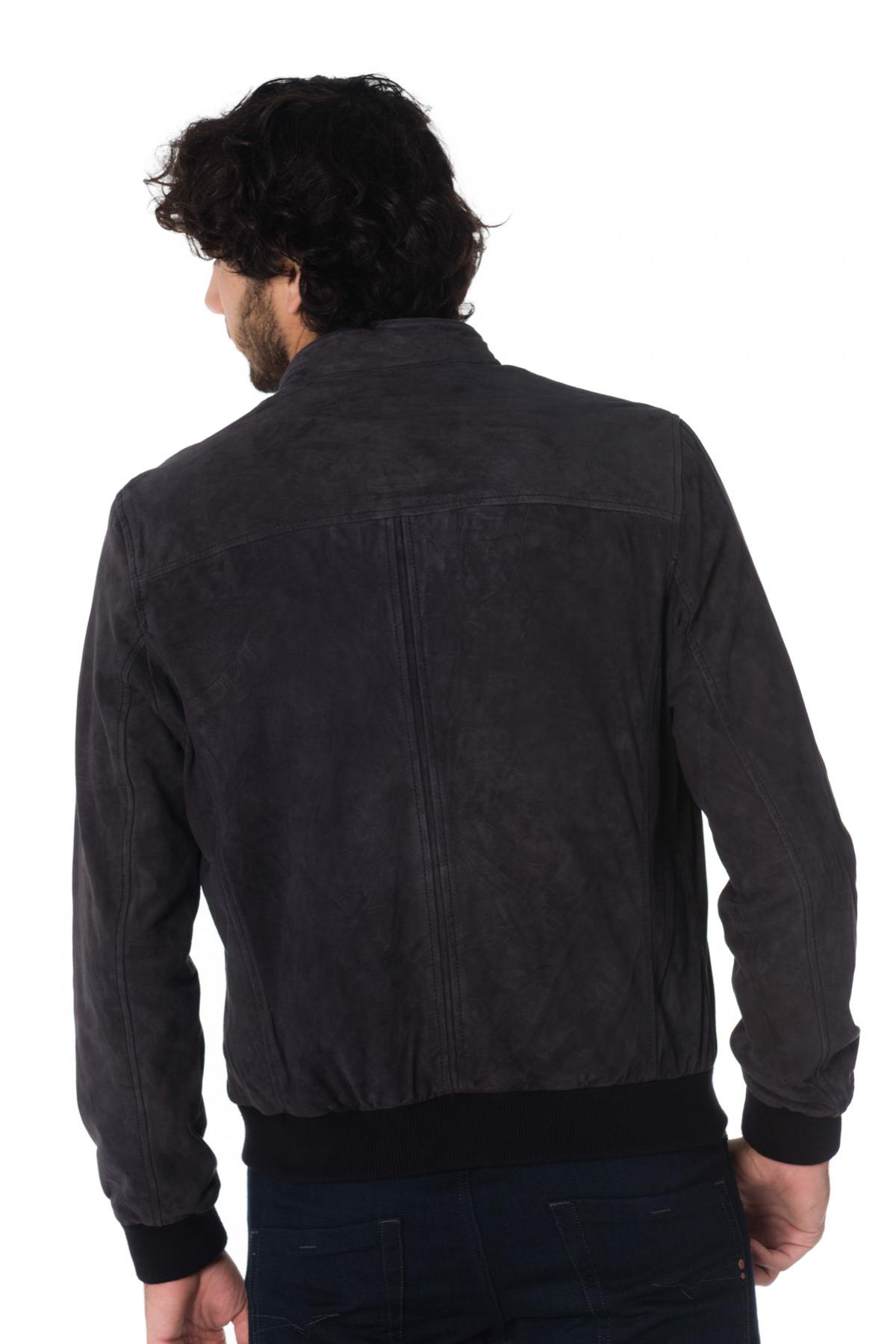 Chaqueta Hombre Cityzen ERIDAN GOAT SUEDE NAVY ZZ40 — vista 4