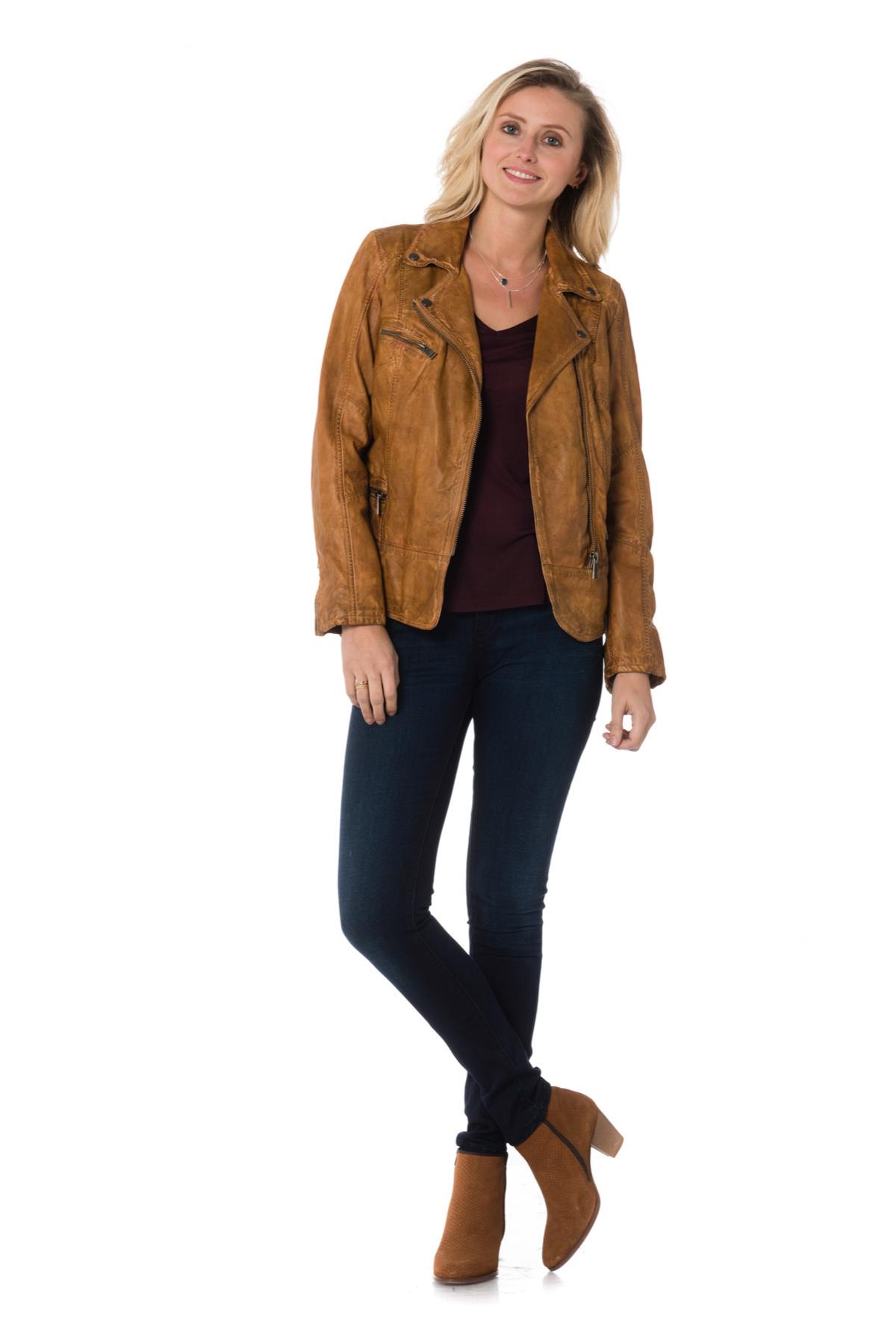 Blouson Femme Cityzen SIENA COGNAC ZZ40 — vue 2