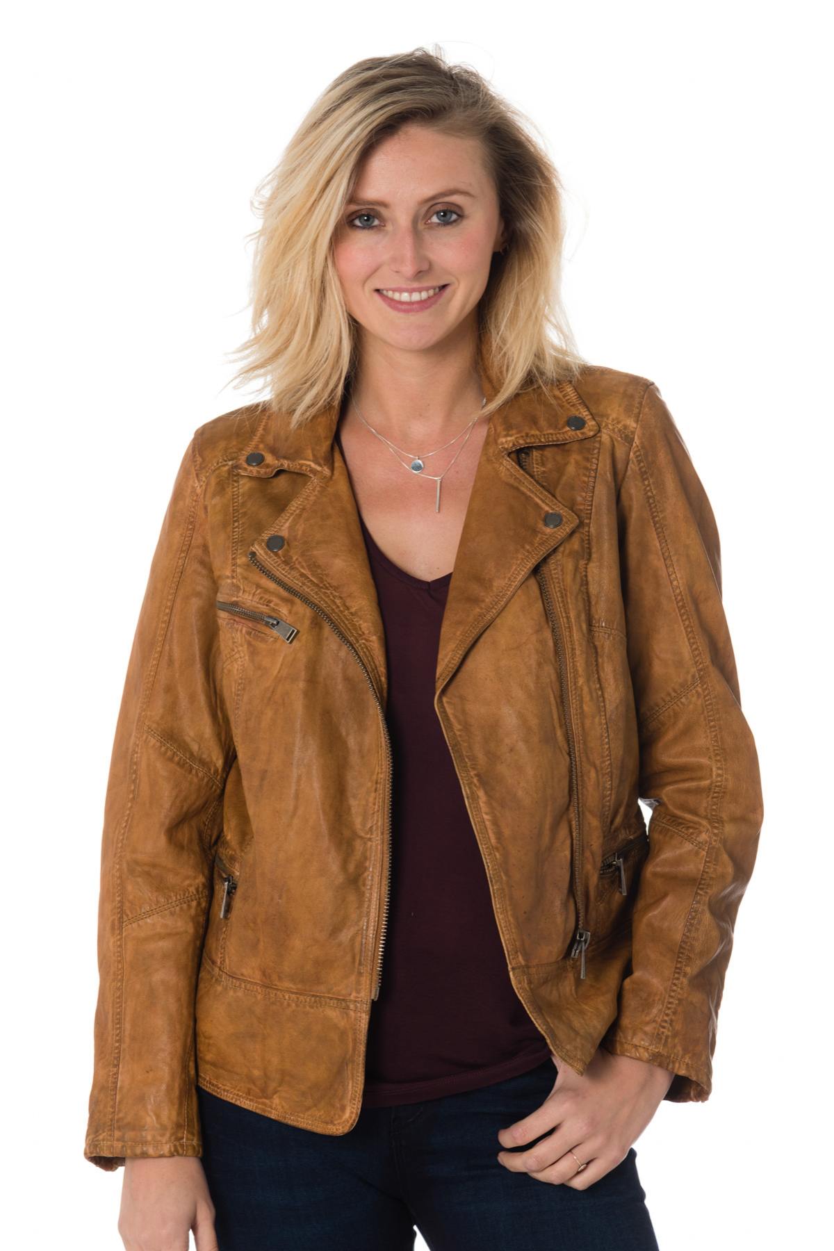 Blouson Femme Cityzen SIENA COGNAC ZZ40 — vue 1