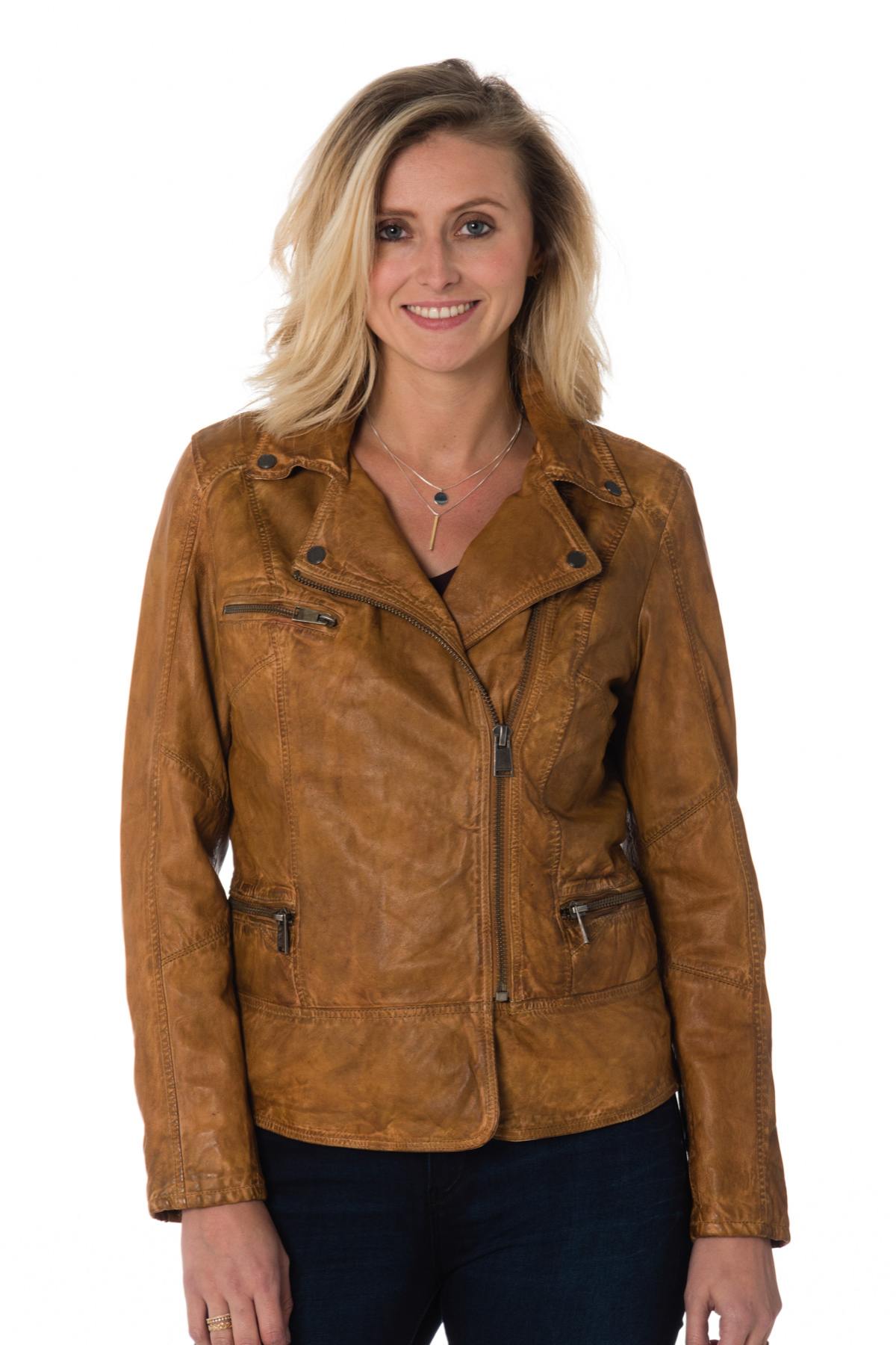 Blouson Femme Cityzen SIENA COGNAC ZZ40 — vue 3