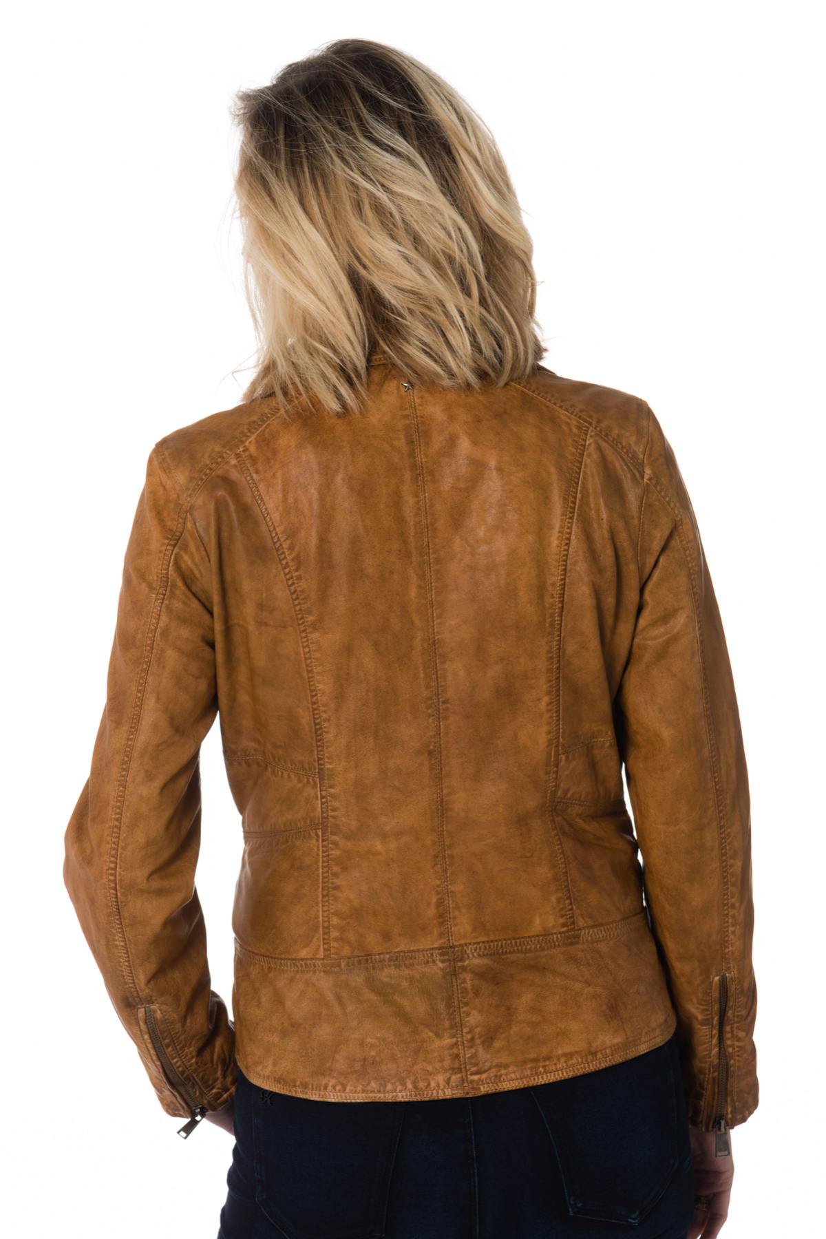 Blouson Femme Cityzen SIENA COGNAC ZZ40 — vue 4