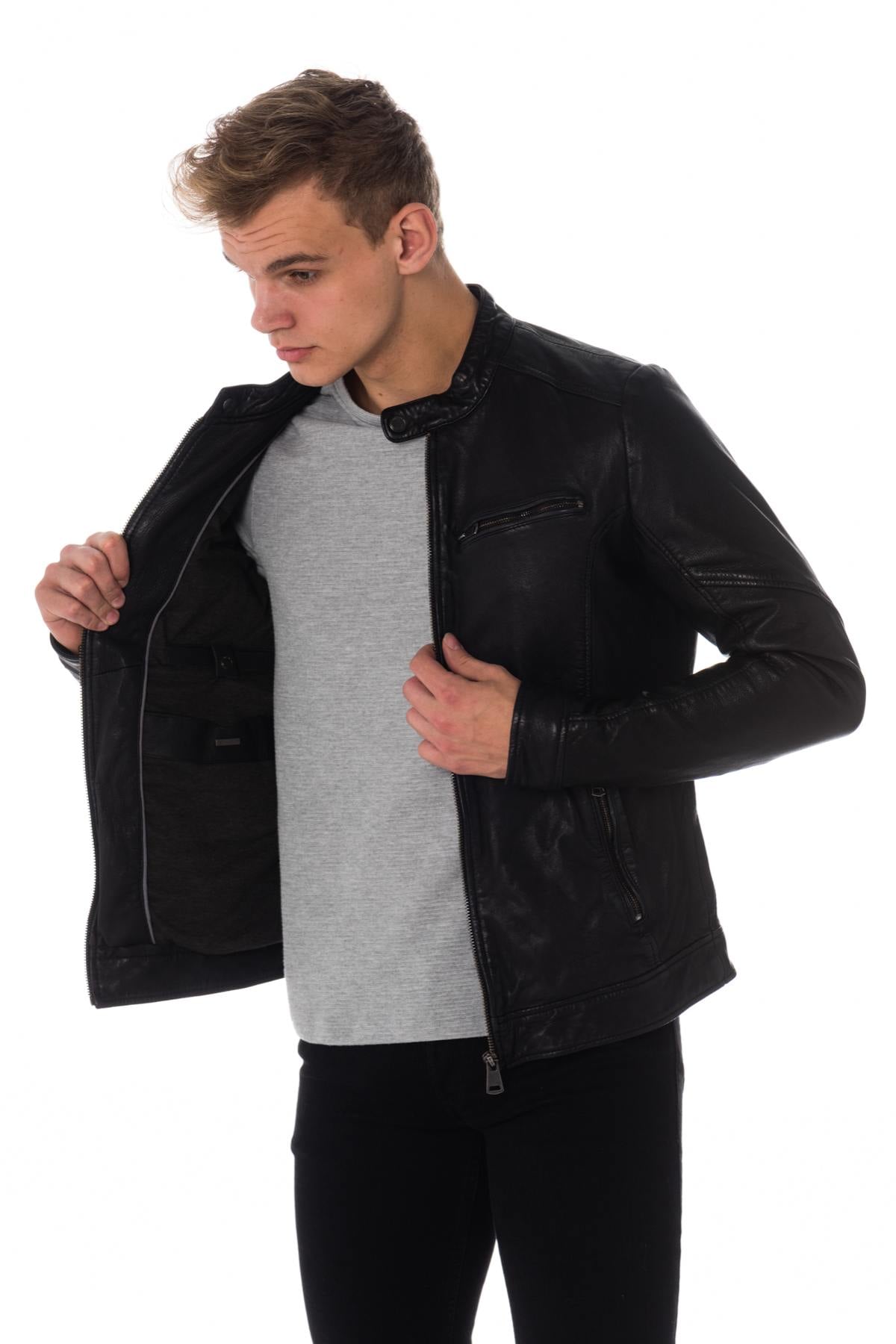 Herren Jacke Cityzen ARMSTRONG BLACK ZZ — Ansicht 4