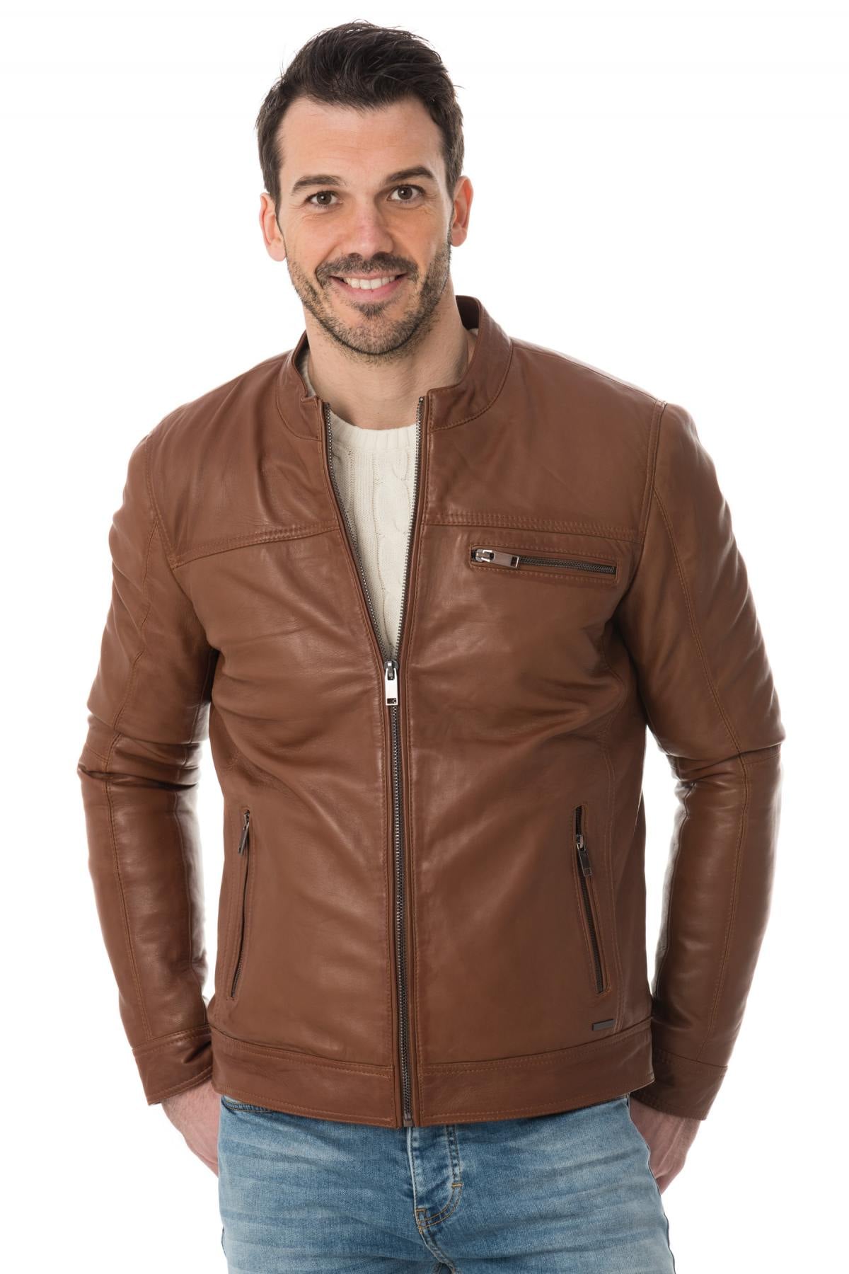 Herren Jacke Cityzen SAN DIEGO COGNAC — Ansicht 1