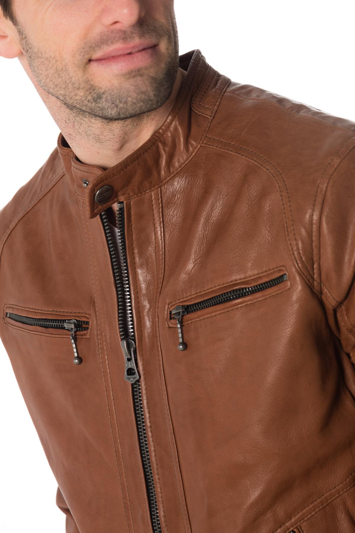 Blouson Homme Daytona EMERSON LAMB CASTEL DARK COGNAC — vue 7