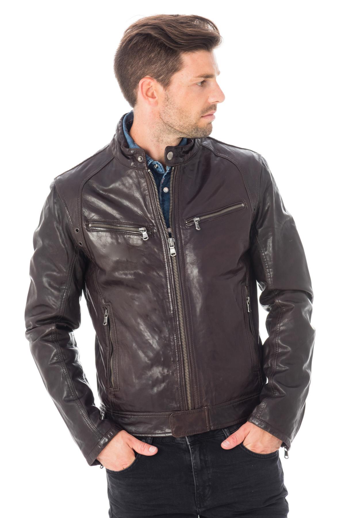 Blouson Homme Daytona DUSTIN SHEEP TIGER REDISH BROWN — vue 1