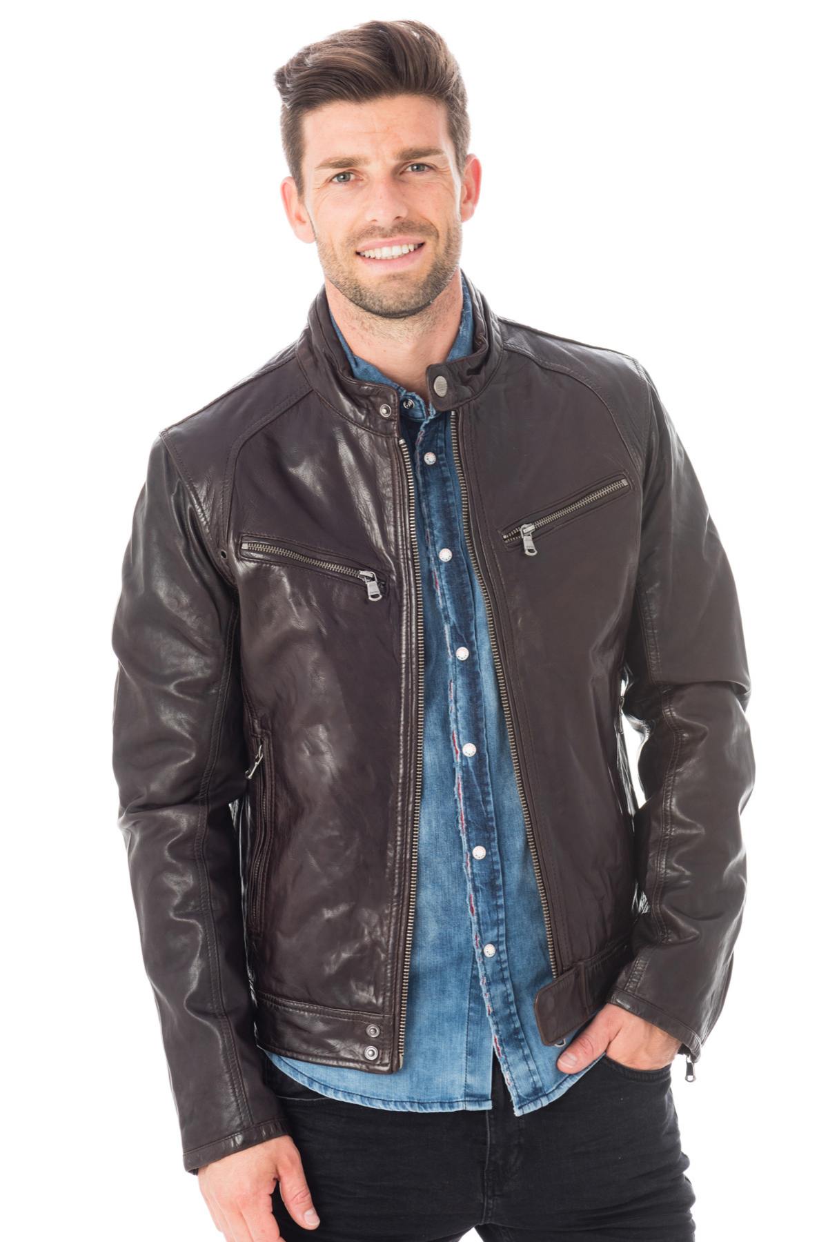 Blouson Homme Daytona DUSTIN SHEEP TIGER REDISH BROWN — vue 3