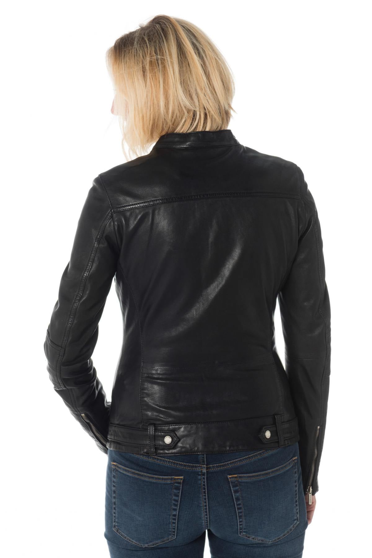Blouson Femme Rose Garden SILENE SHEEP AOSTA BLACK — vue 5