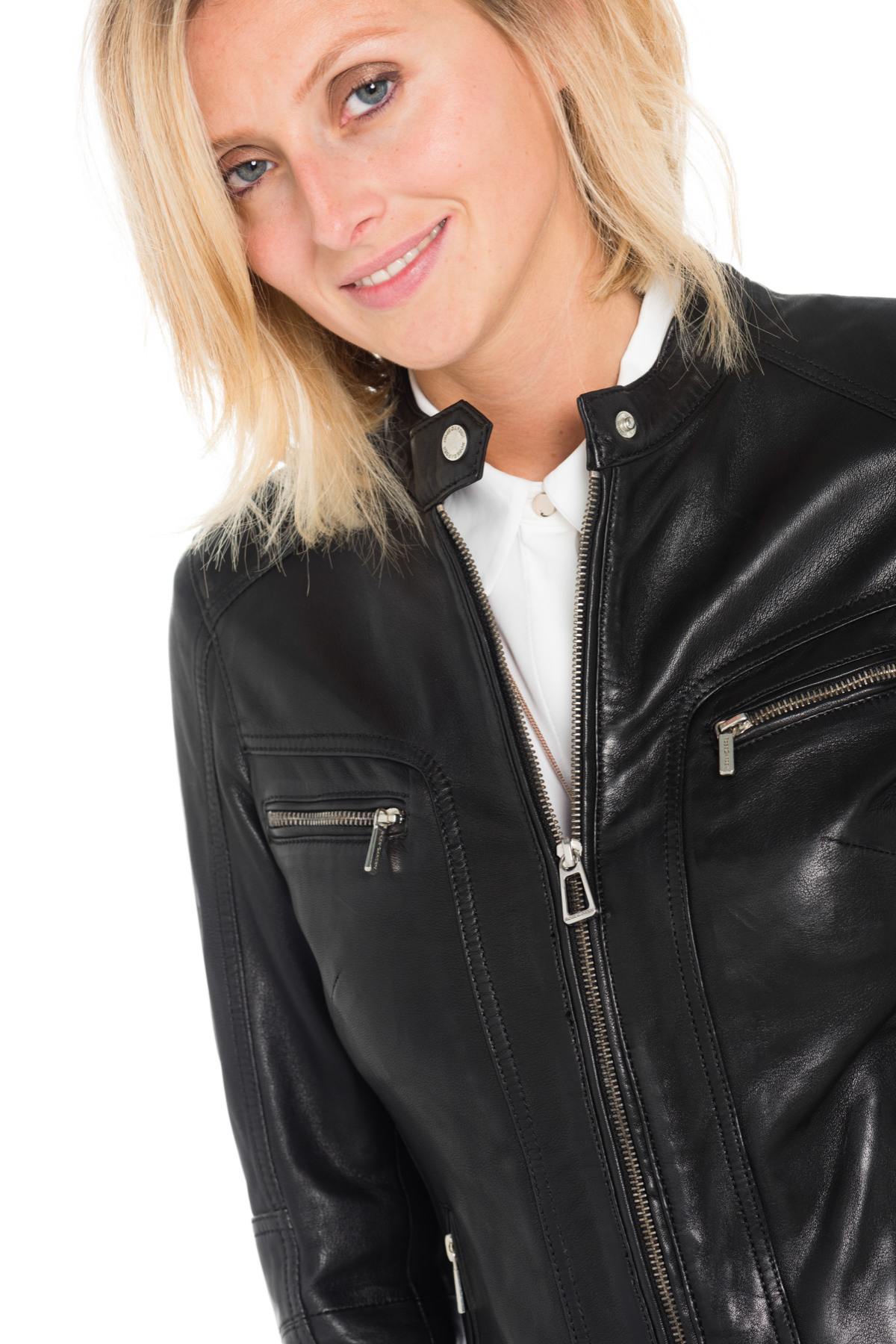 Blouson Femme Rose Garden SILENE SHEEP AOSTA BLACK — vue 7