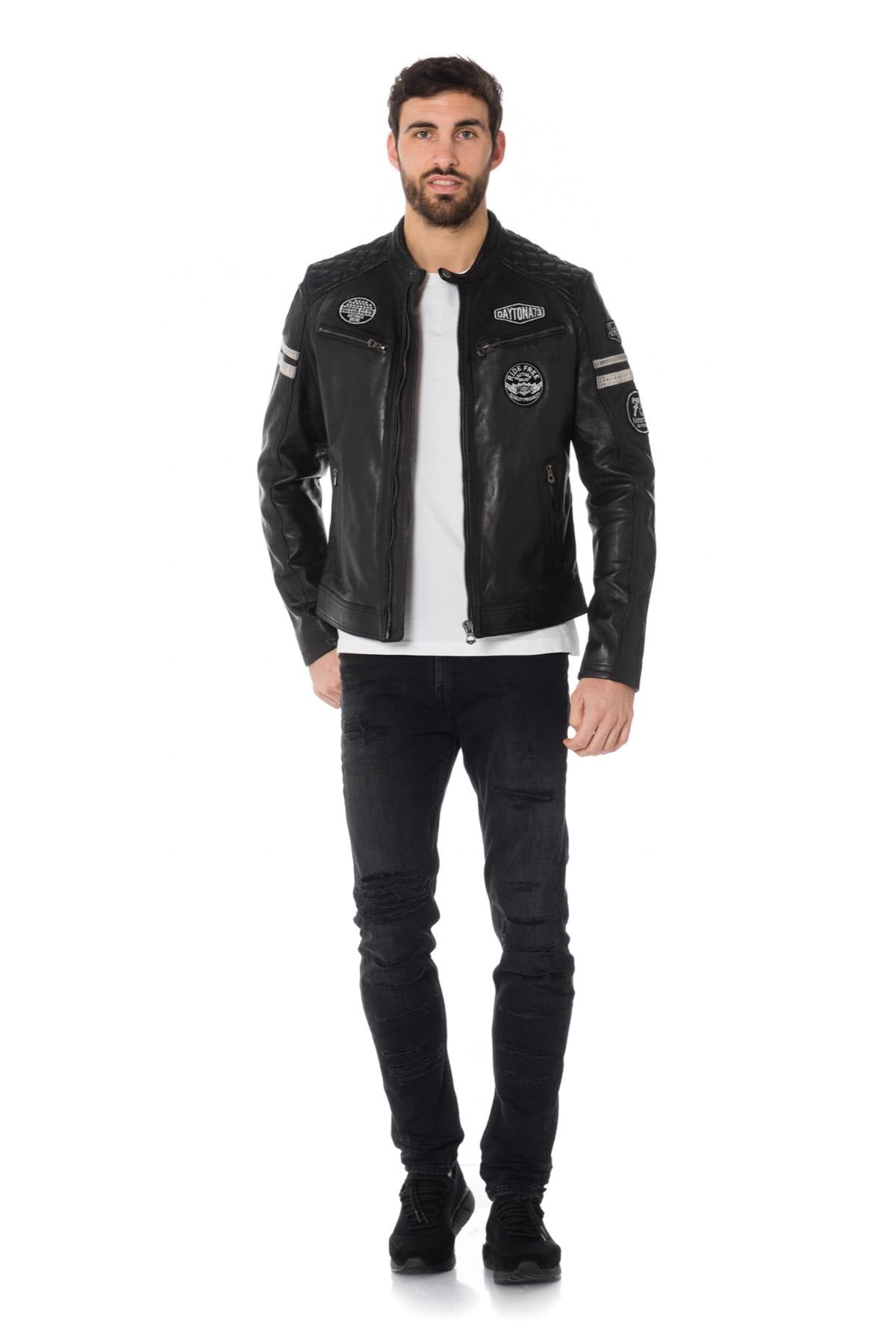 Blouson Homme Daytona WALKER SHEEP ATLAS BLACK — vue 2