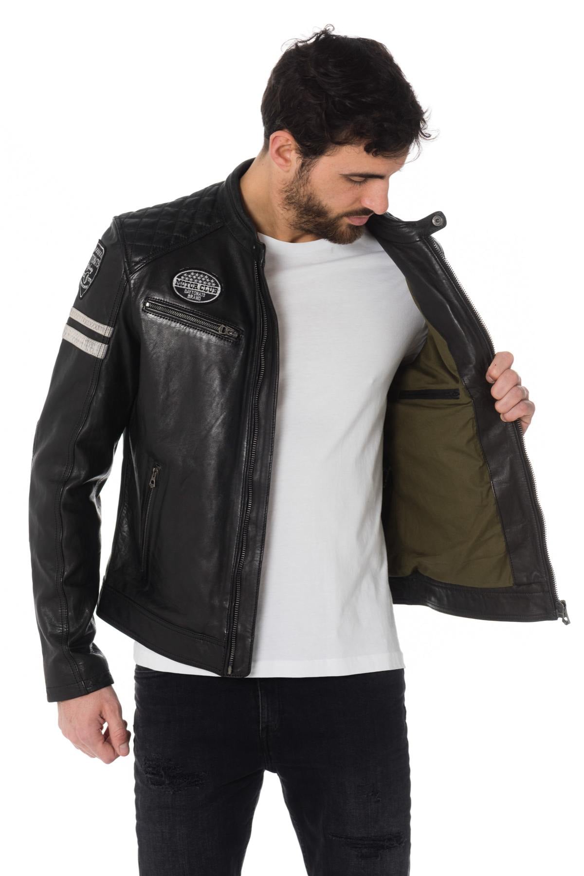 Blouson Homme Daytona WALKER SHEEP ATLAS BLACK — vue 7