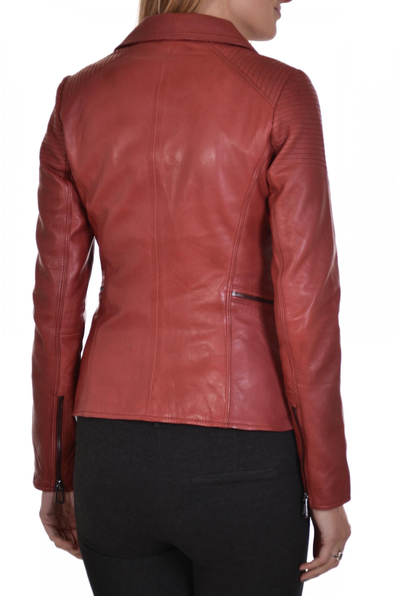 Damen Jacke Rose Garden MISSOURI LAMB RUBY DARK RED — Ansicht 4