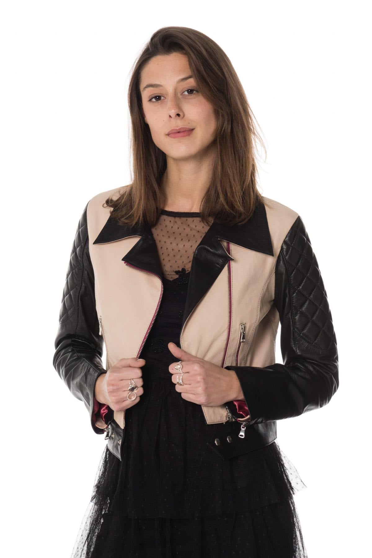 Damen Jacke Jn Llovet CARACAS TAUPE/BLACK — Ansicht 1