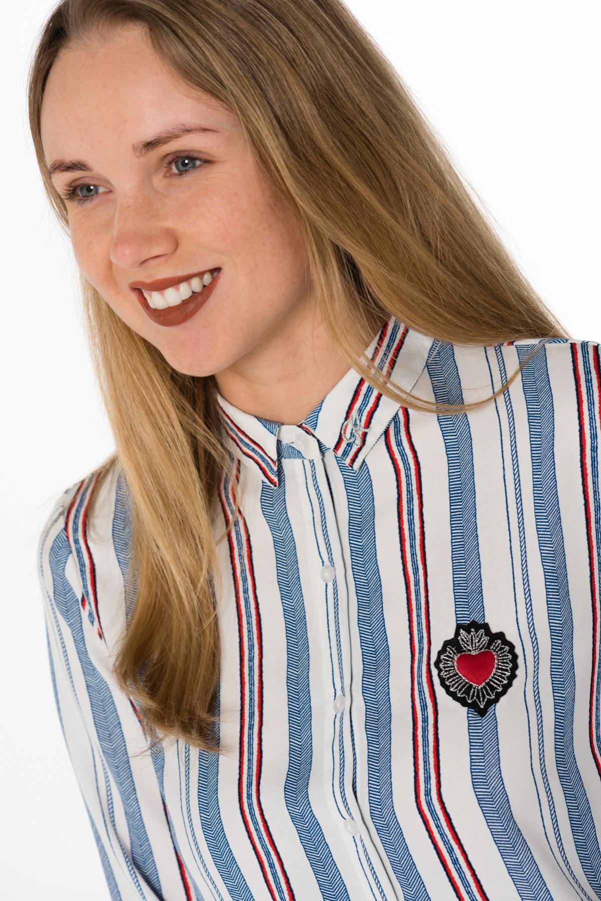 Camicia Donna Kaporal BRUNE OFF WHITE — vista 4