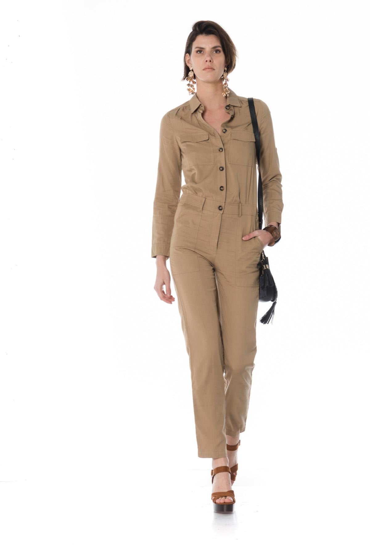 Pantaloni Donna La Petite étoile SABRIN BEIGE SAFARI — vista 3