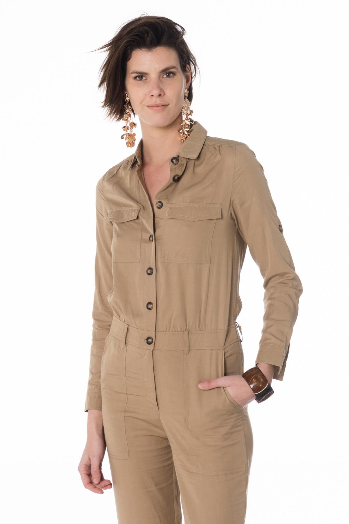 Pantaloni Donna La Petite étoile SABRIN BEIGE SAFARI — vista 1