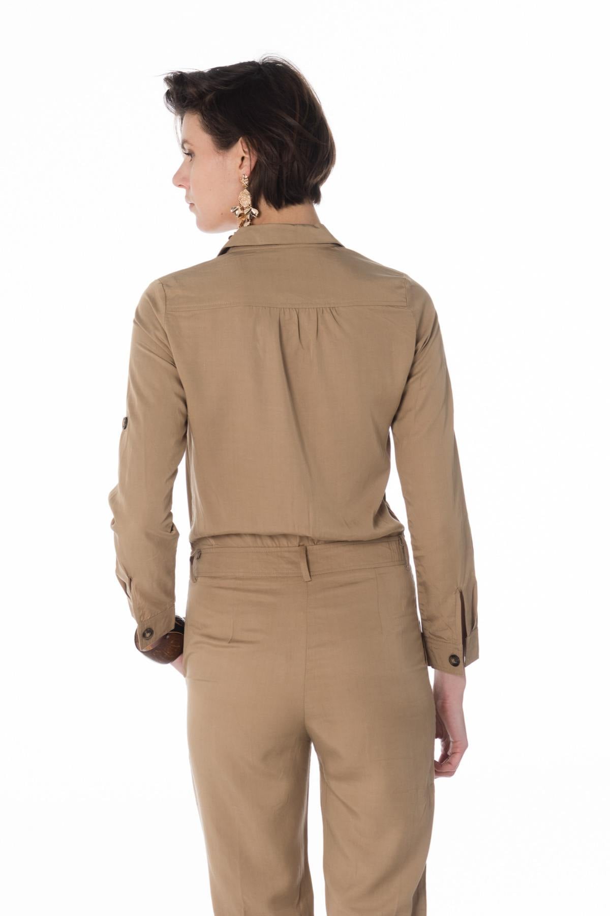 Pantaloni Donna La Petite étoile SABRIN BEIGE SAFARI — vista 4