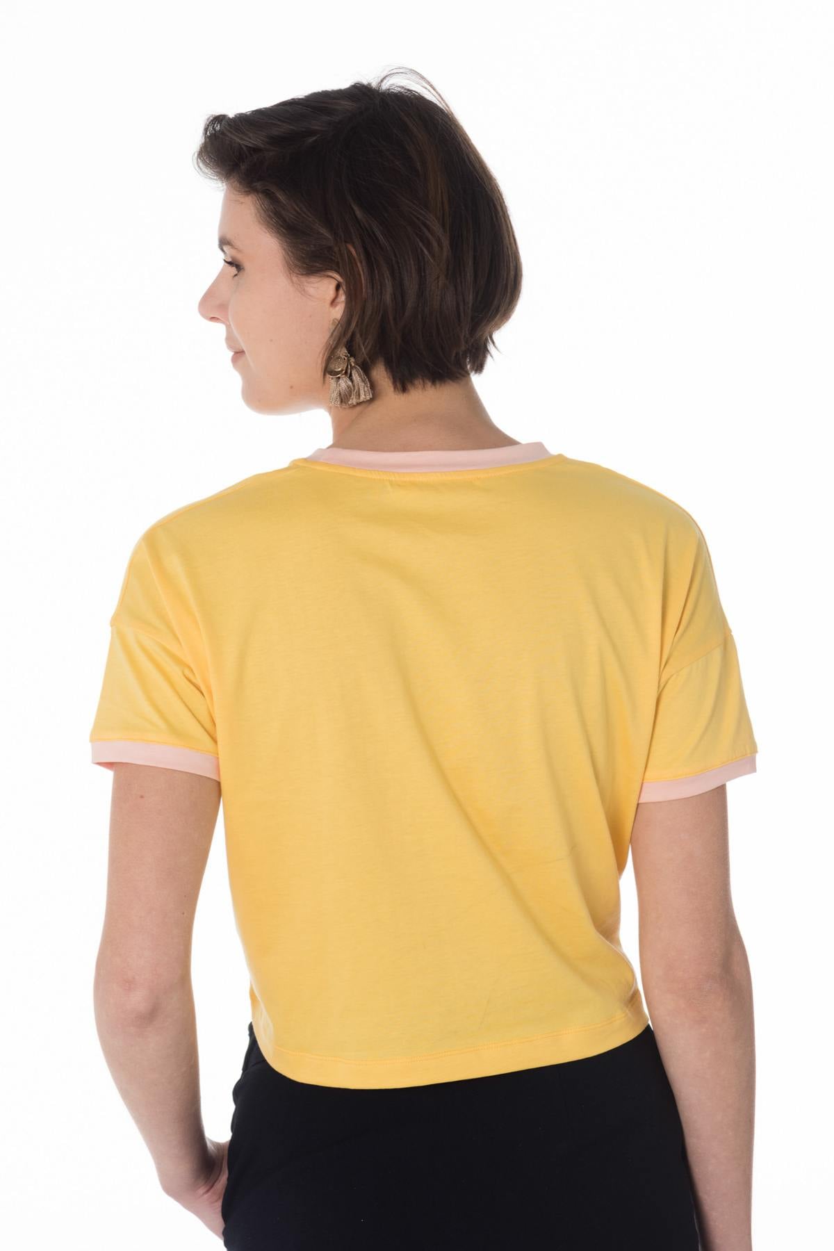 T-shirt Donna La Petite étoile JUNON JAUNE — vista 3