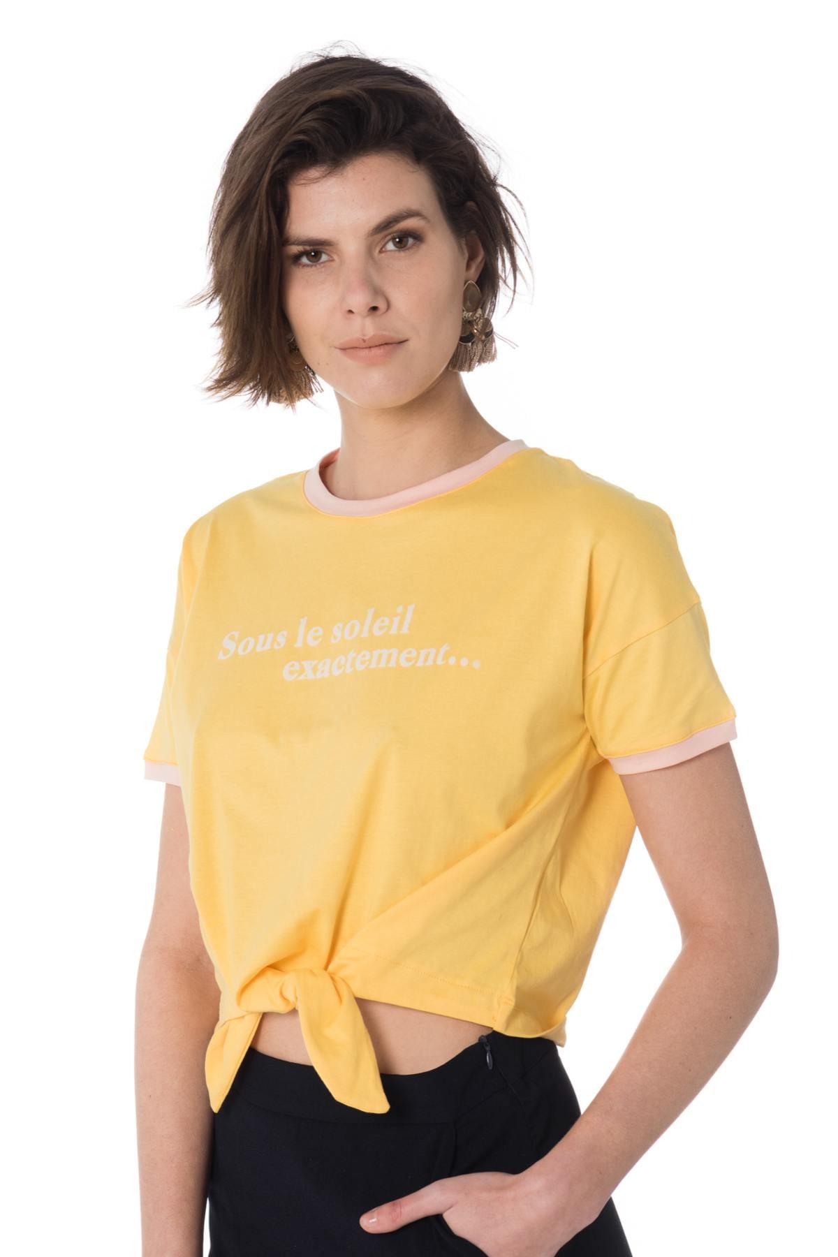 T-shirt Donna La Petite étoile JUNON JAUNE — vista 5