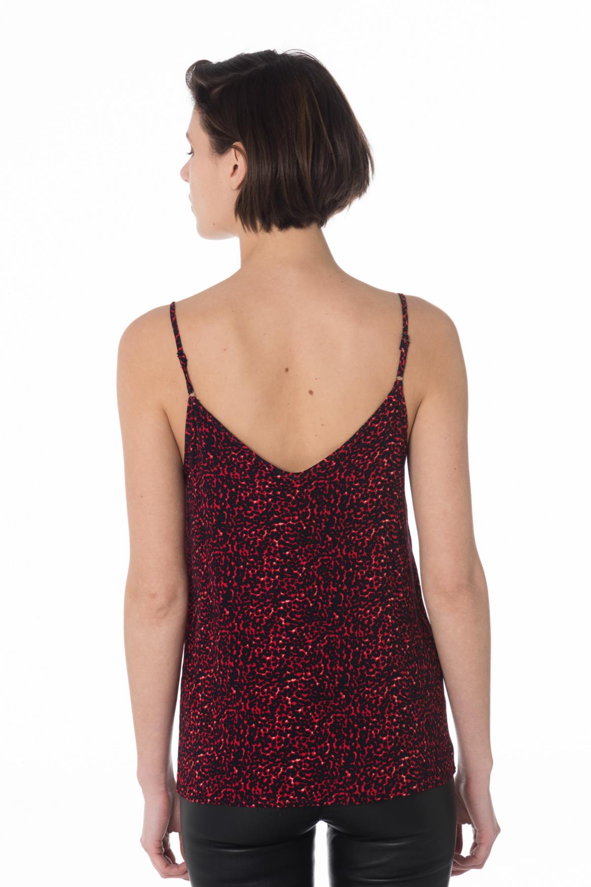 Damen T-shirt La Petite étoile LOUANE LEOPARD ROUGE — Ansicht 3