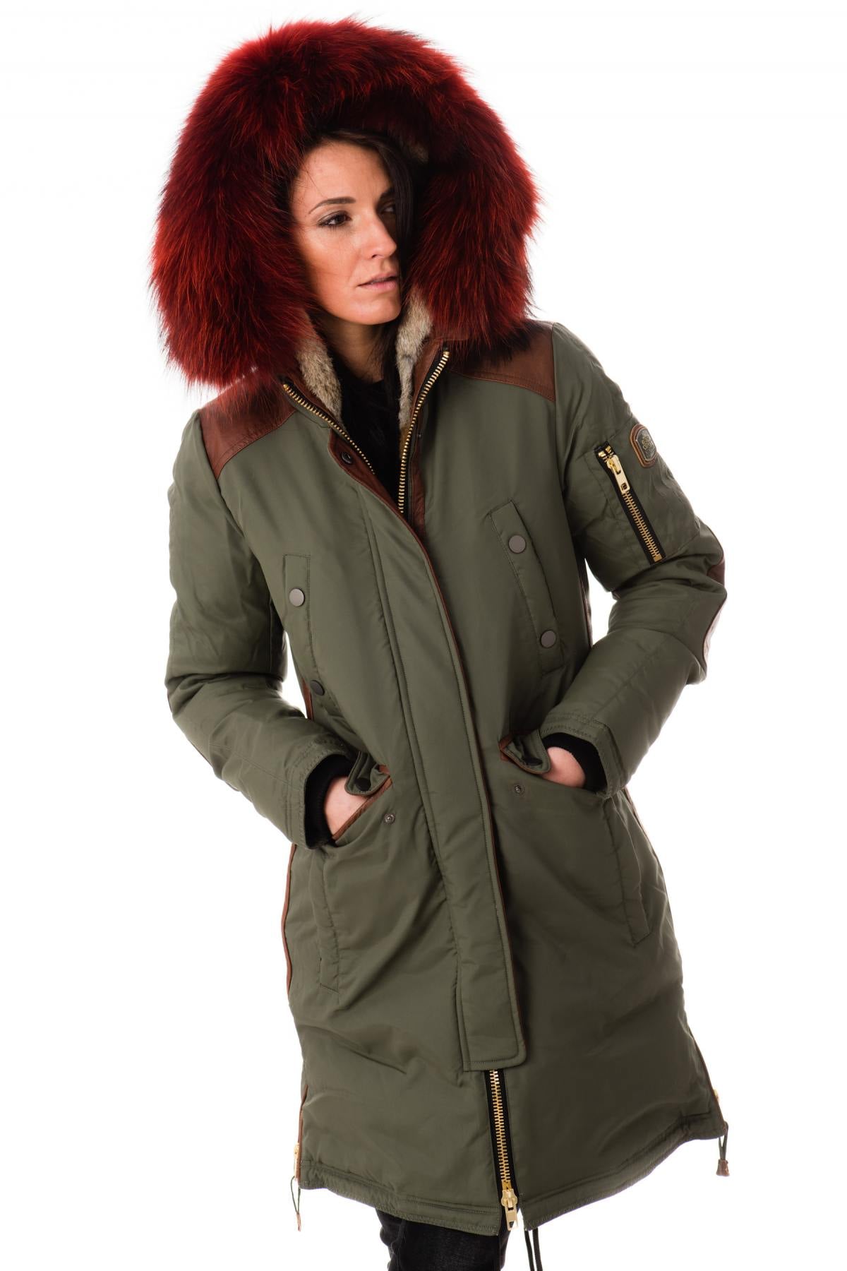 Giacche Donna Nicole Benisti BRERA ARMY RED ZZ50 — vista 3