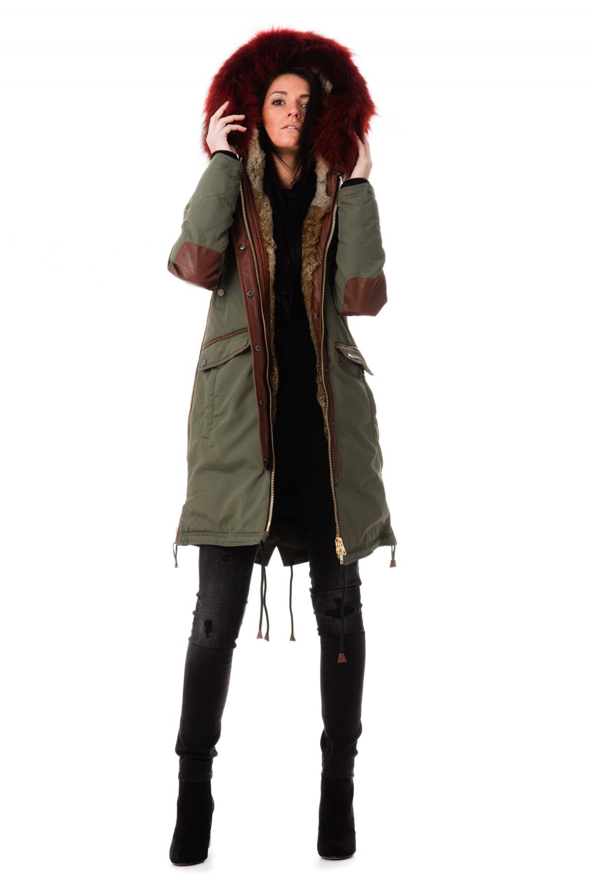 Giacche Donna Nicole Benisti BRERA ARMY RED ZZ50 — vista 2
