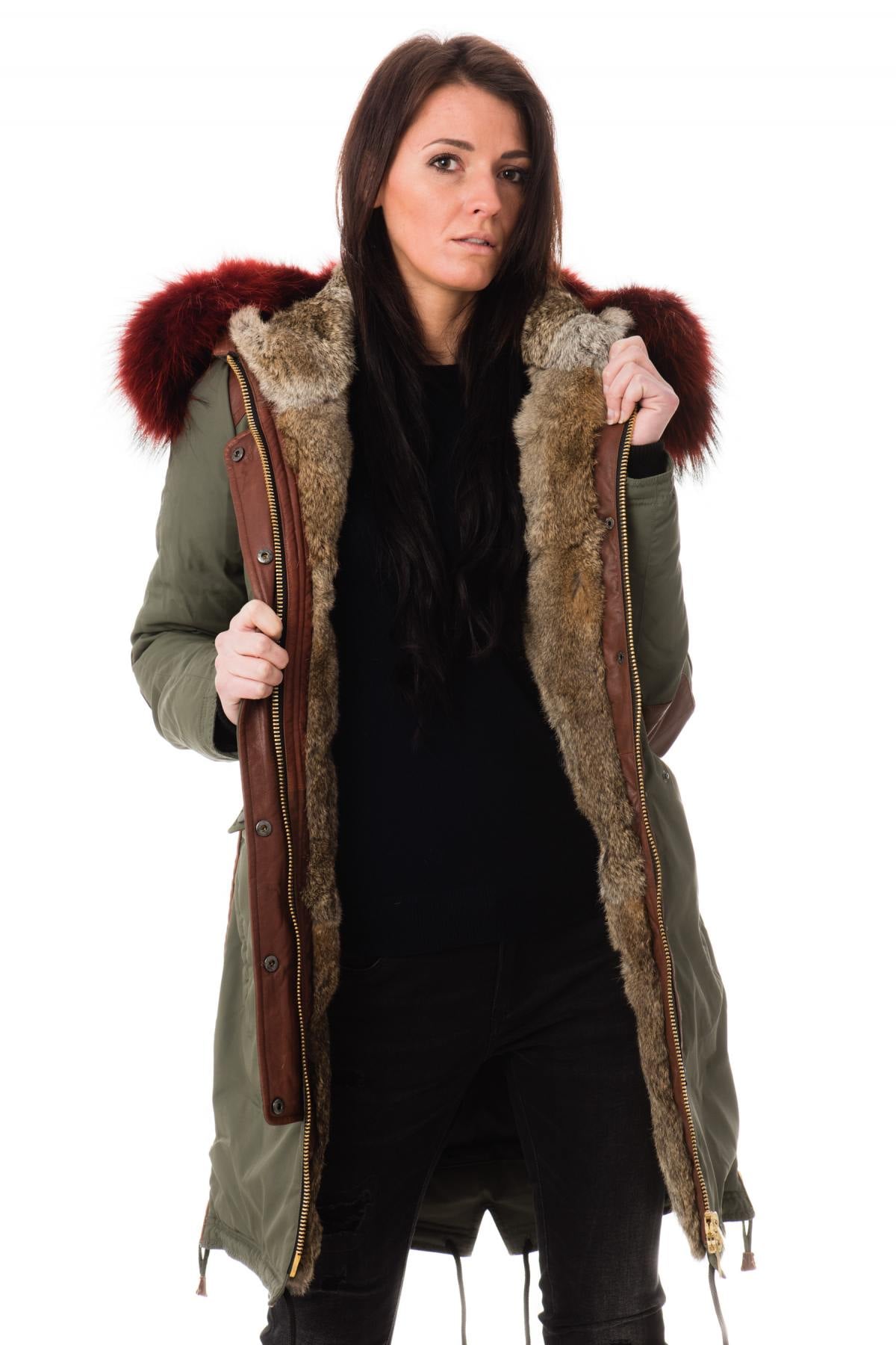 Giacche Donna Nicole Benisti BRERA ARMY RED ZZ50 — vista 1