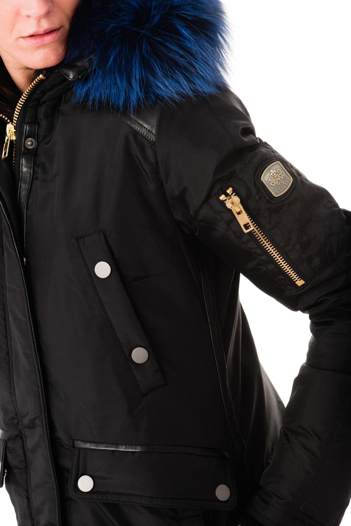 Giacche Donna Nicole Benisti BRERA BLACK BLUE ZZ — vista 6
