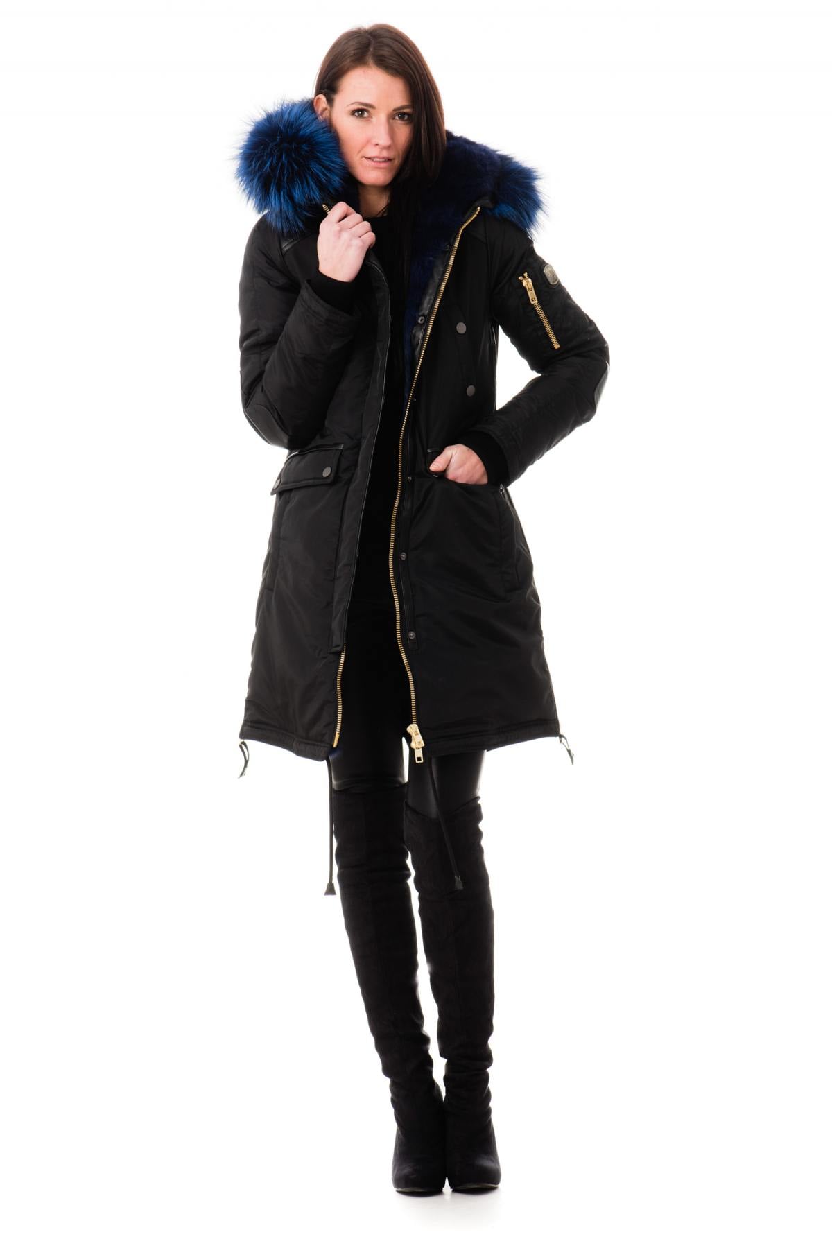 Giacche Donna Nicole Benisti BRERA BLACK BLUE ZZ — vista 2
