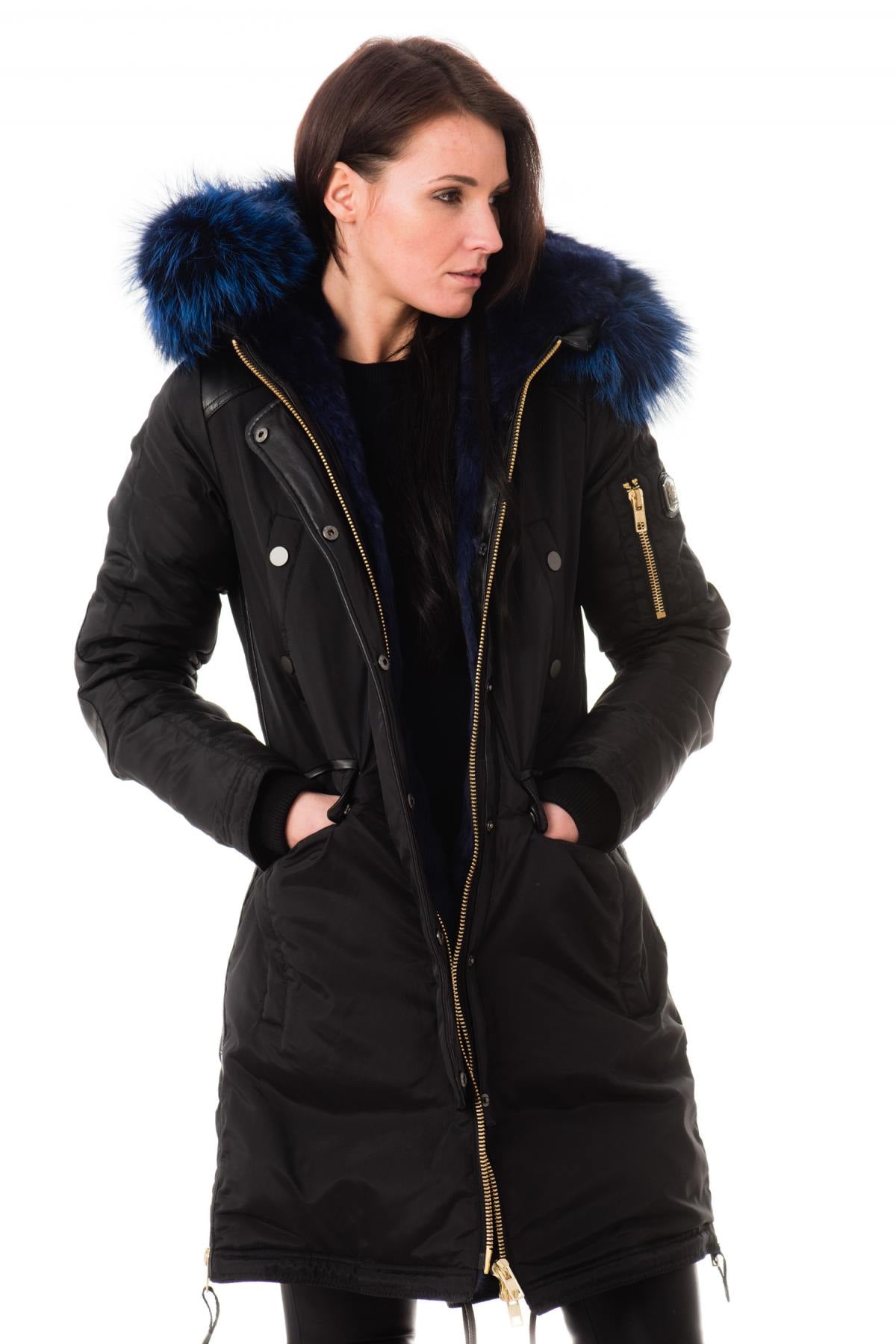Giacche Donna Nicole Benisti BRERA BLACK BLUE ZZ — vista 1