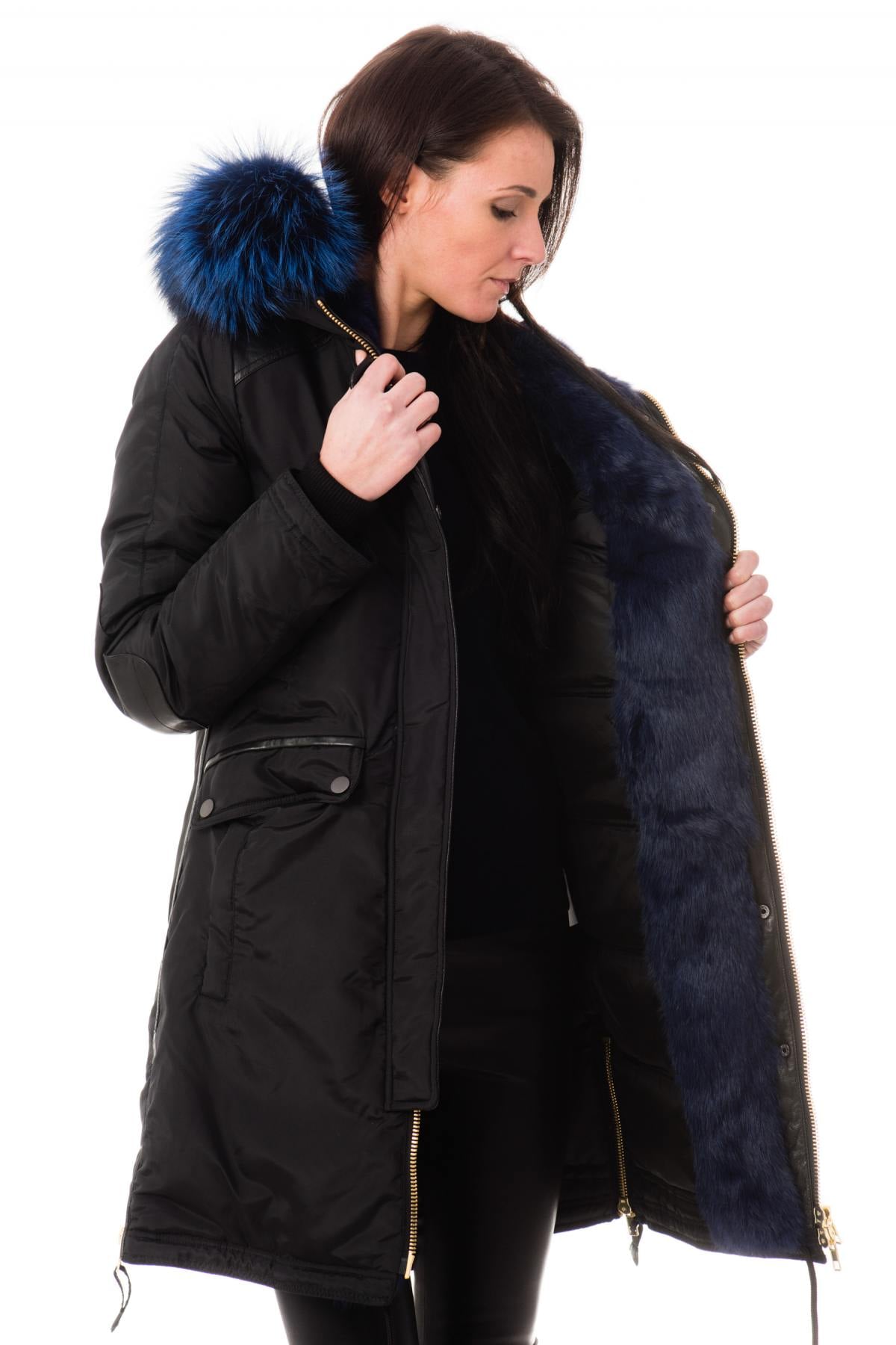 Giacche Donna Nicole Benisti BRERA BLACK BLUE ZZ — vista 4