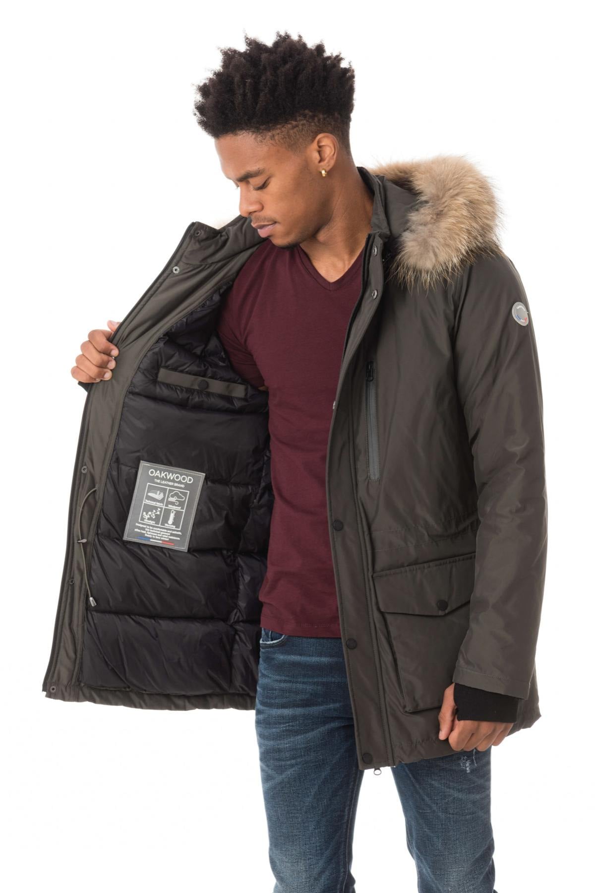 Giacche Uomo Oakwood BOBSLEG KAKI FONCE 626 — vista 5
