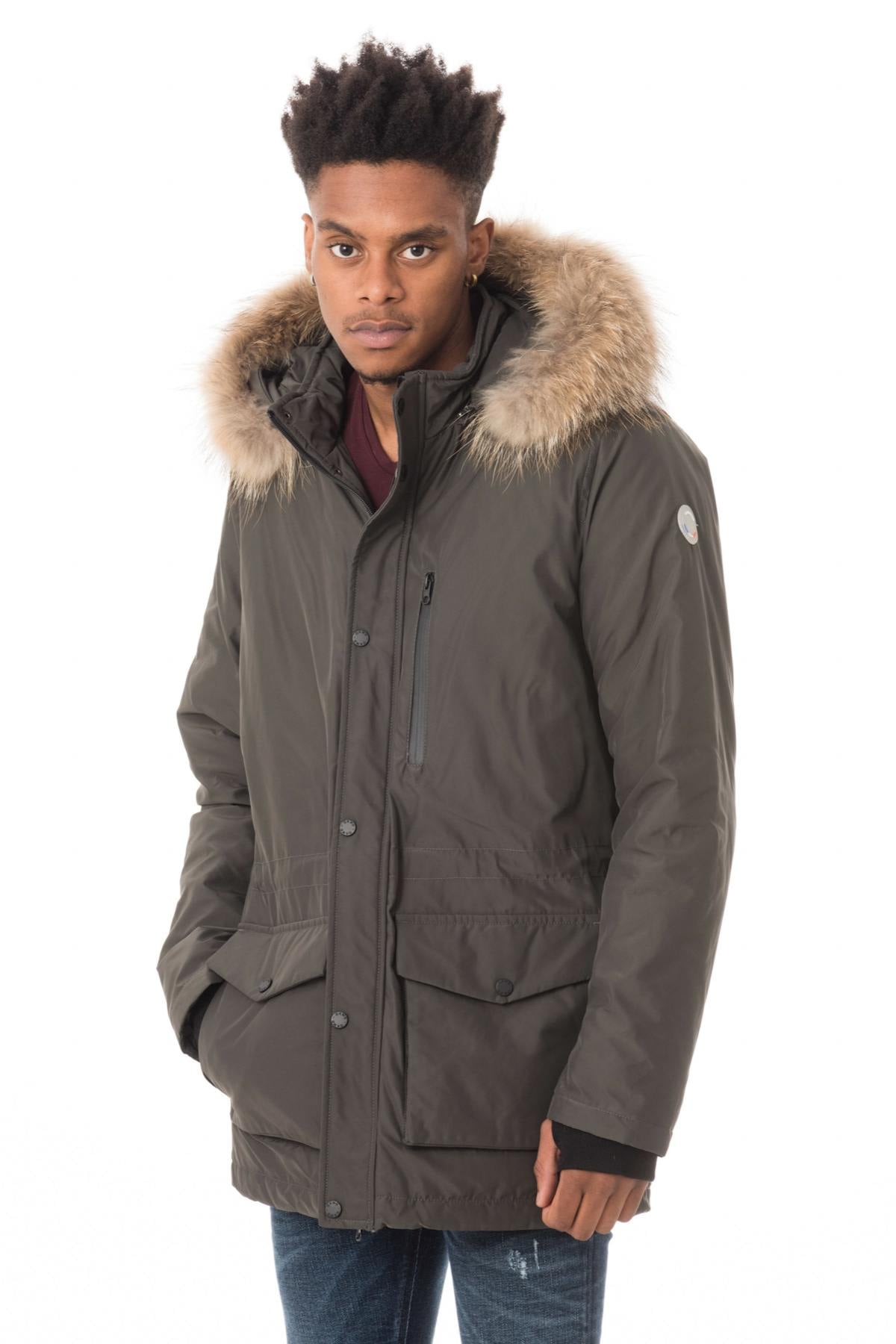Giacche Uomo Oakwood BOBSLEG KAKI FONCE 626 — vista 4