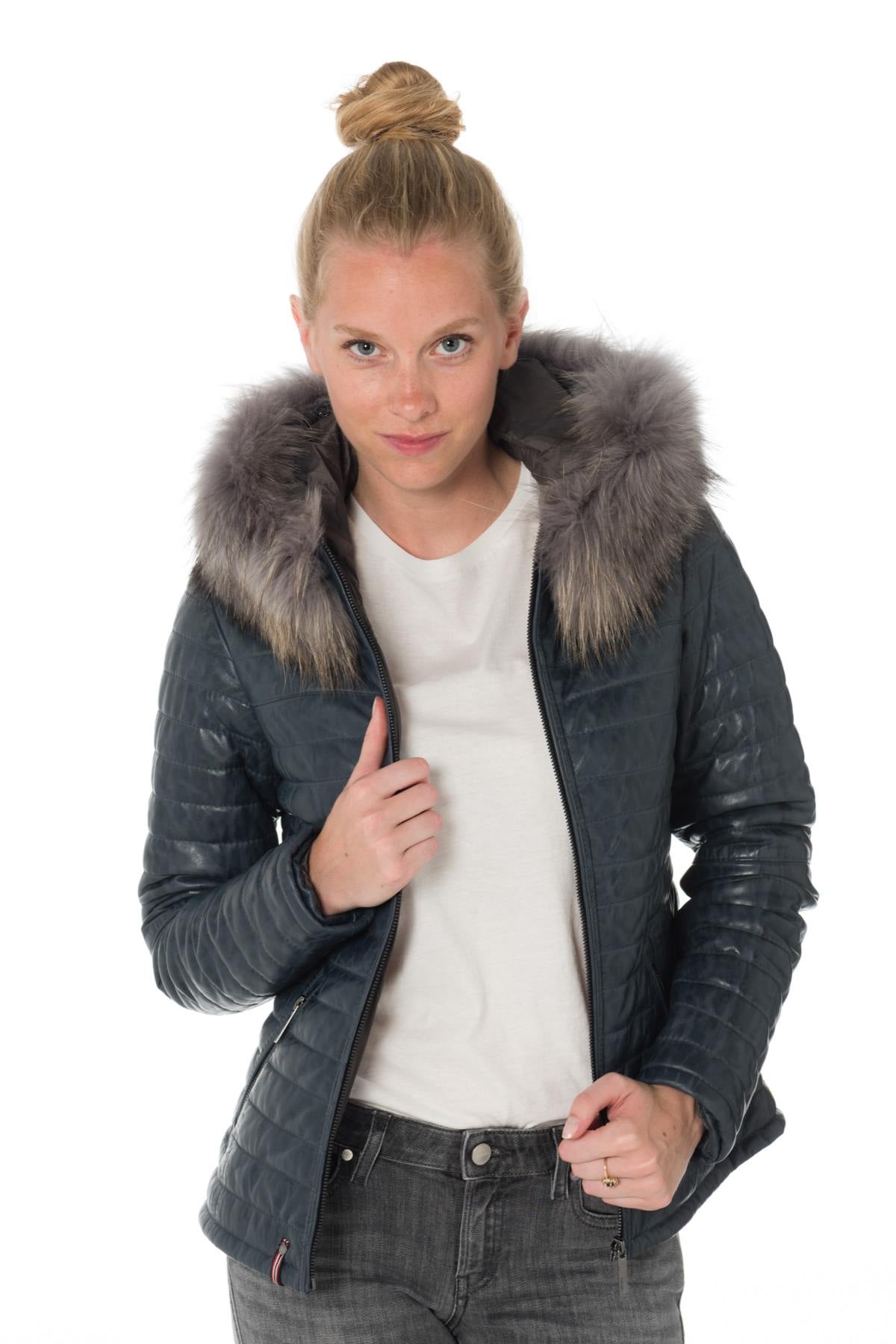 Chaqueta Mujeres Oakwood HAPPY BLEU 531 ZZ — vista 3