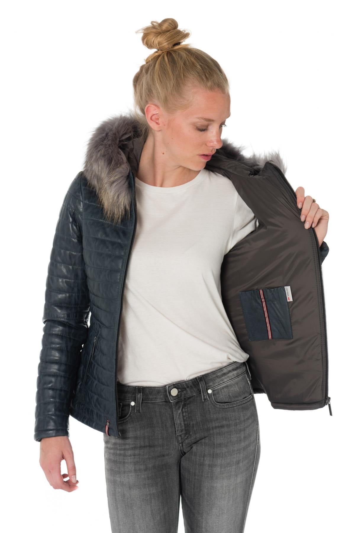 Chaqueta Mujeres Oakwood HAPPY BLEU 531 ZZ — vista 4