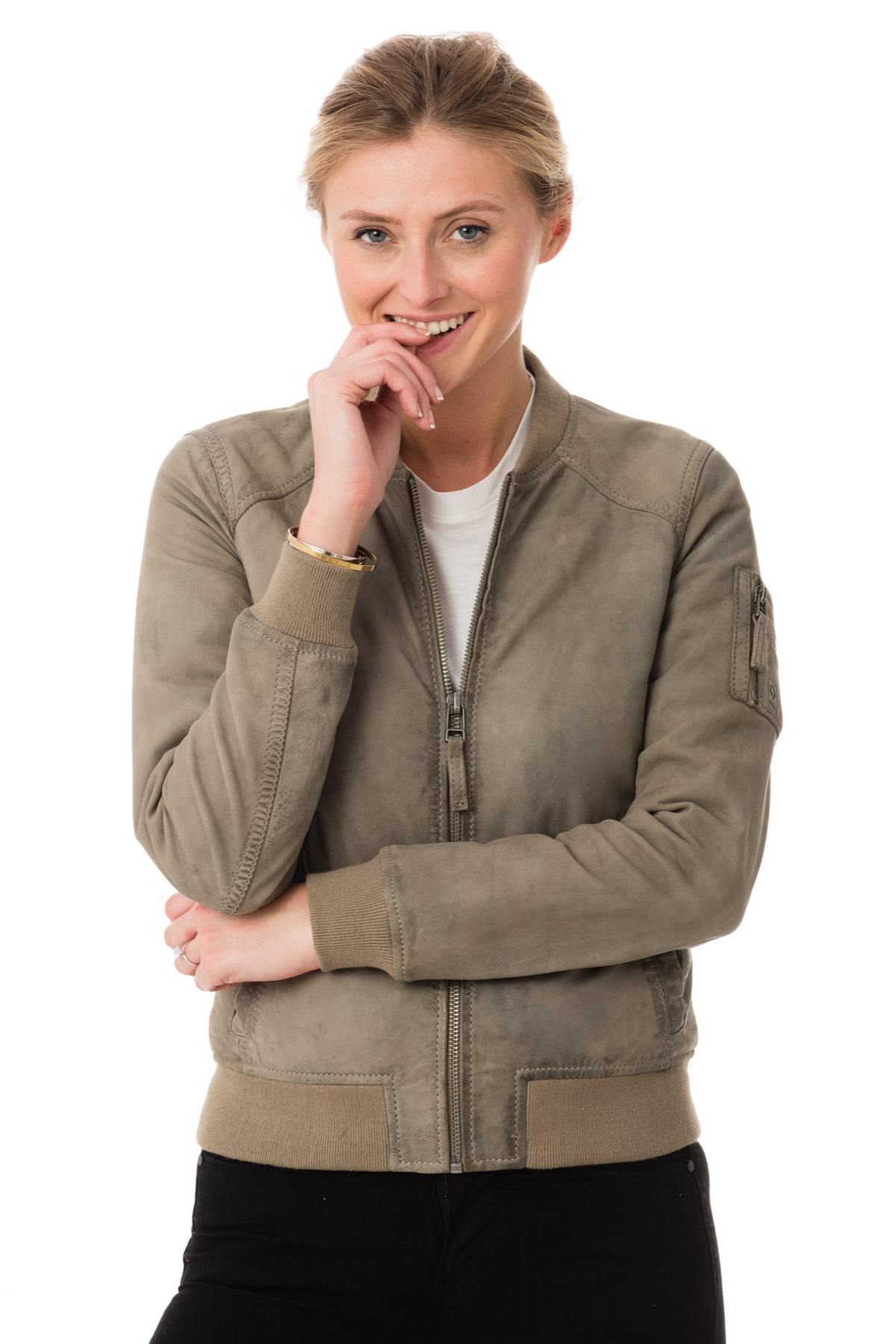 Blouson En Cuir Gris Oakwood - Taille 36 (S) - Style Perfecto - Occasion Très Bon état