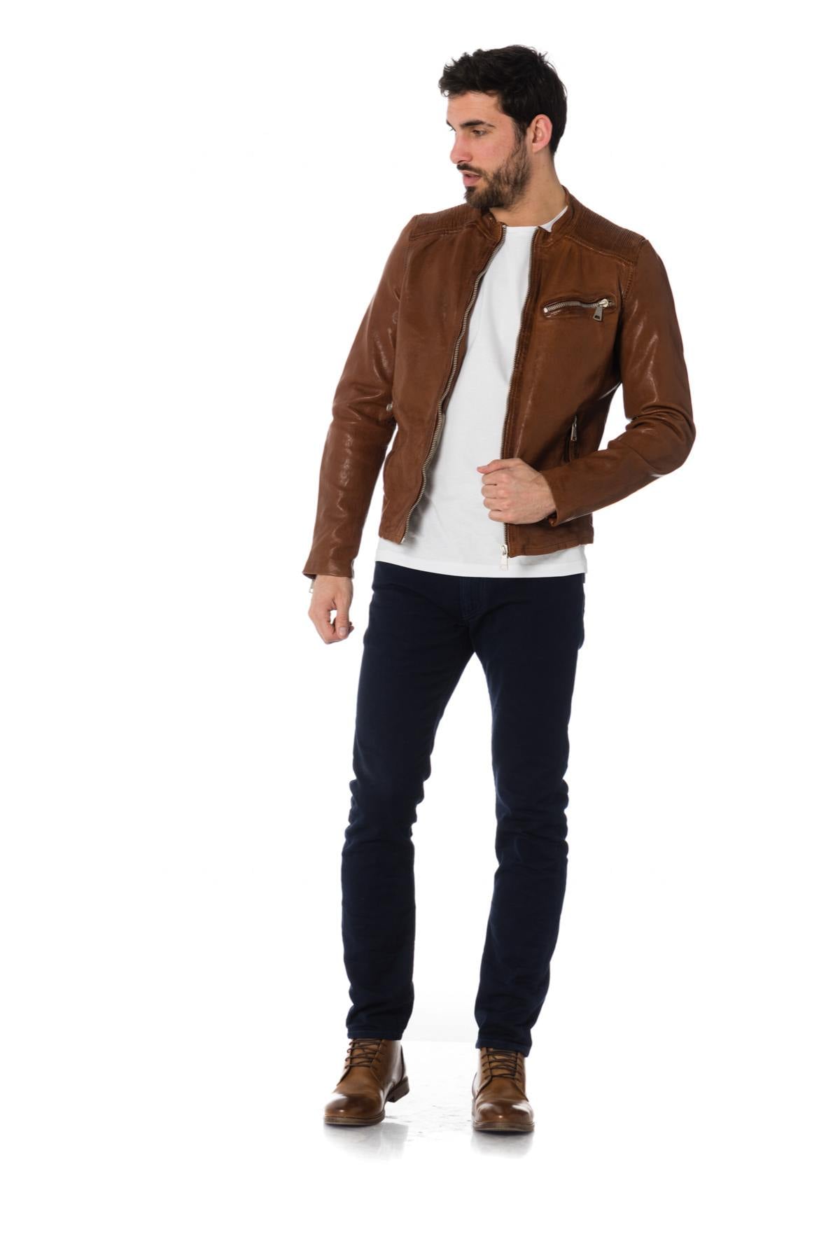 Giacche Uomo Redskins CROSS JANEIRO COGNAC — vista 2