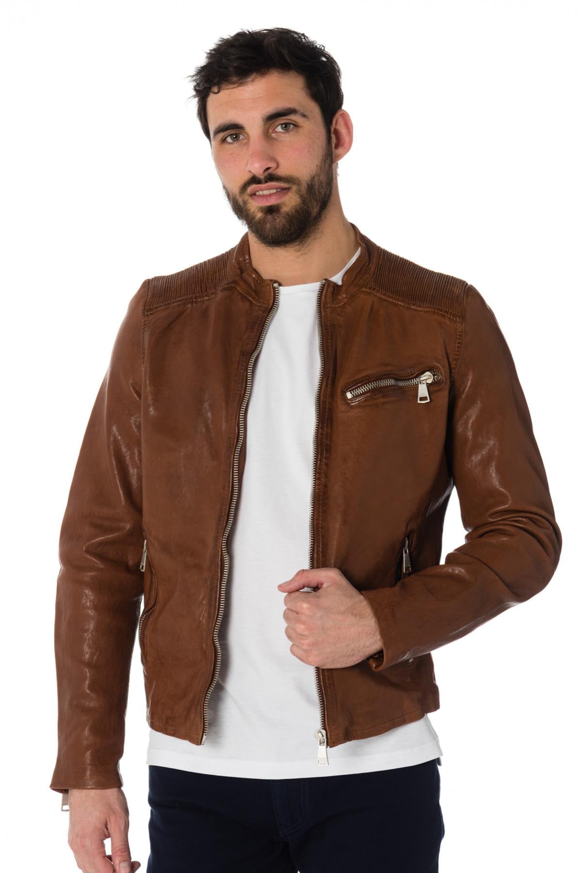 Giacche Uomo Redskins CROSS JANEIRO COGNAC — vista 3