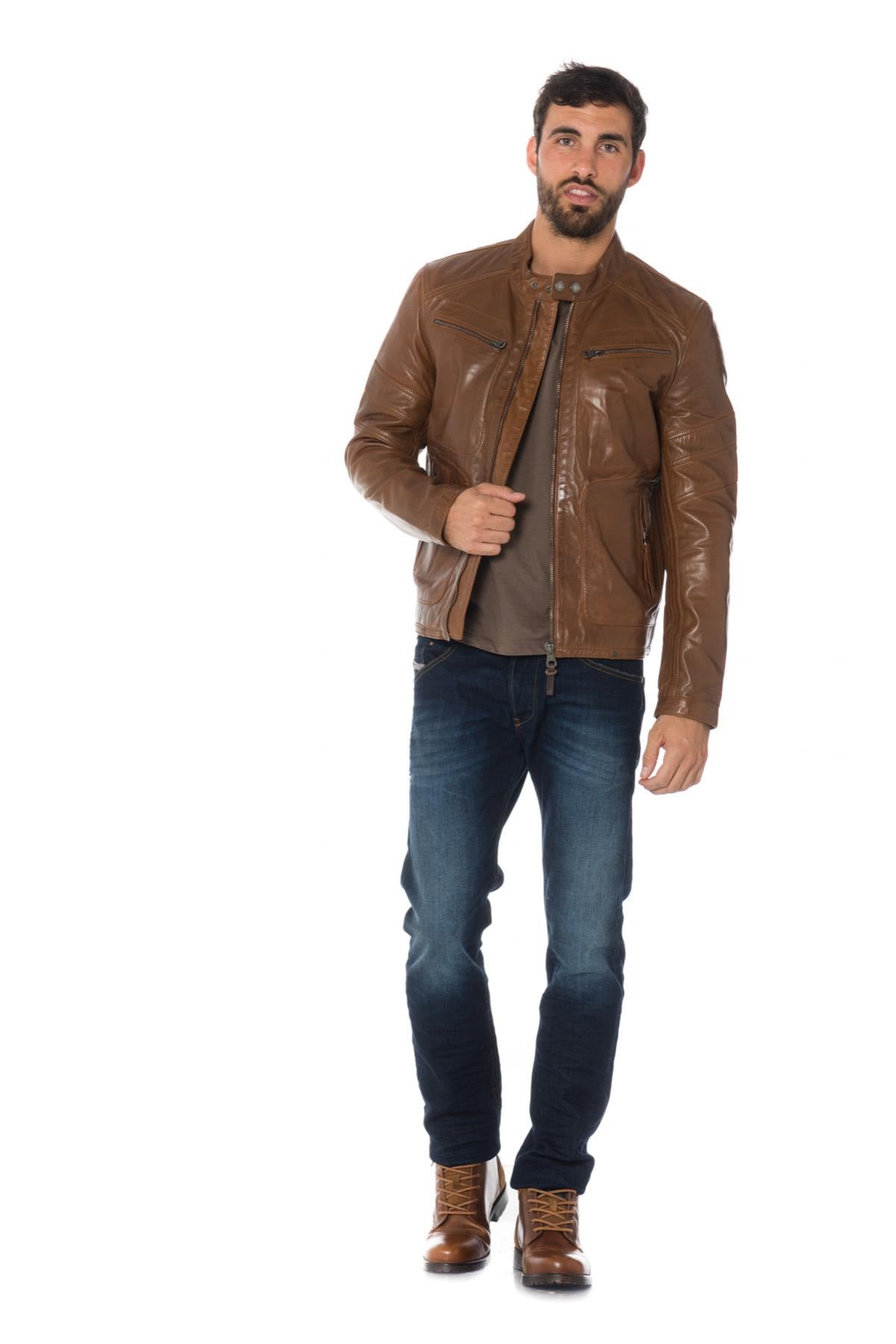 Chaqueta Hombre Redskins LEERON MOJITO COGNAC — vista 2