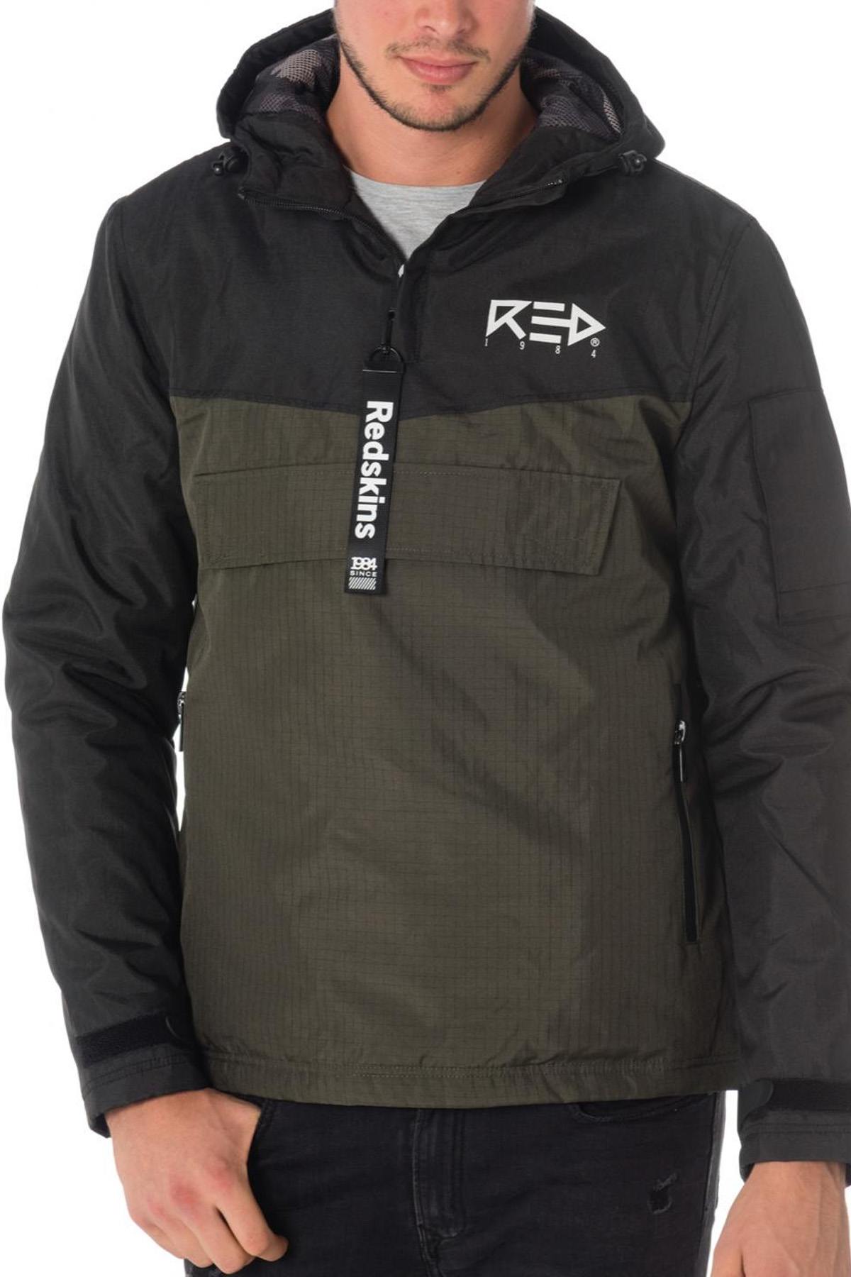 Chaqueta Hombre Redskins SEALER FURTHER BLACK KAKI — vista 1