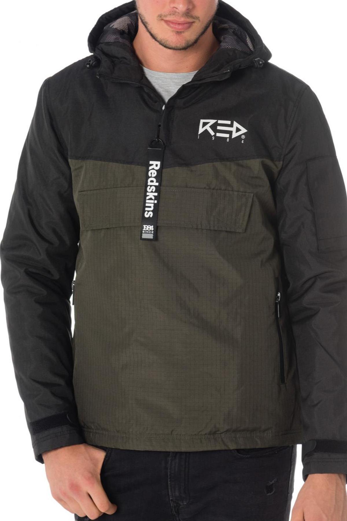 Chaqueta Hombre Redskins SEALER FURTHER BLACK KAKI — vista 5