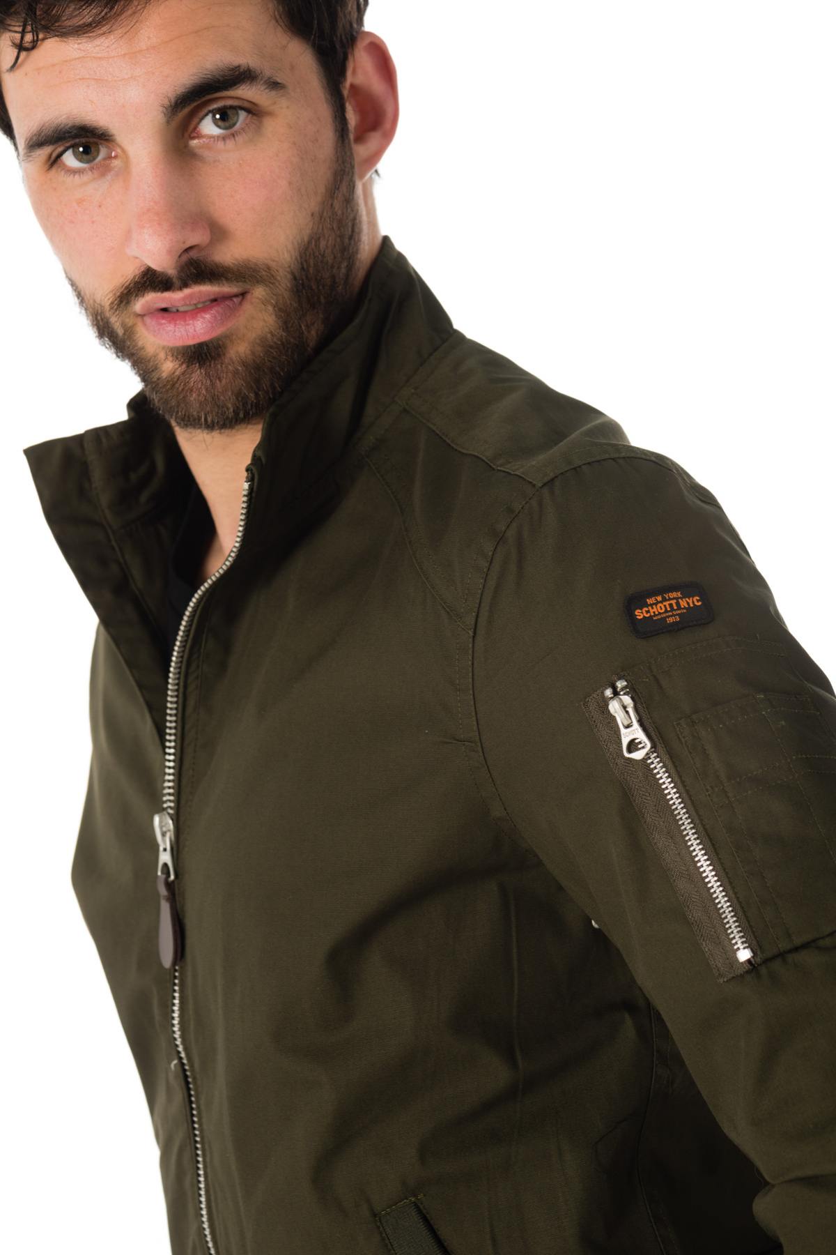Herren Jacke Schott KENNY DARK KAKI — Ansicht 6