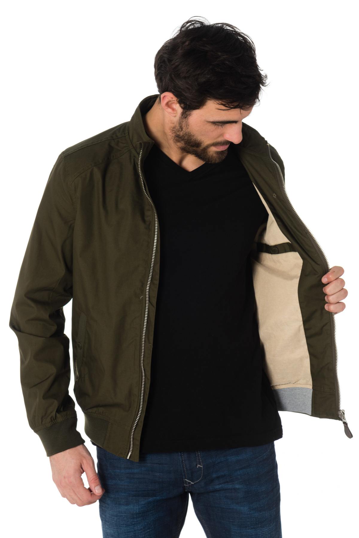 Herren Jacke Schott KENNY DARK KAKI — Ansicht 5