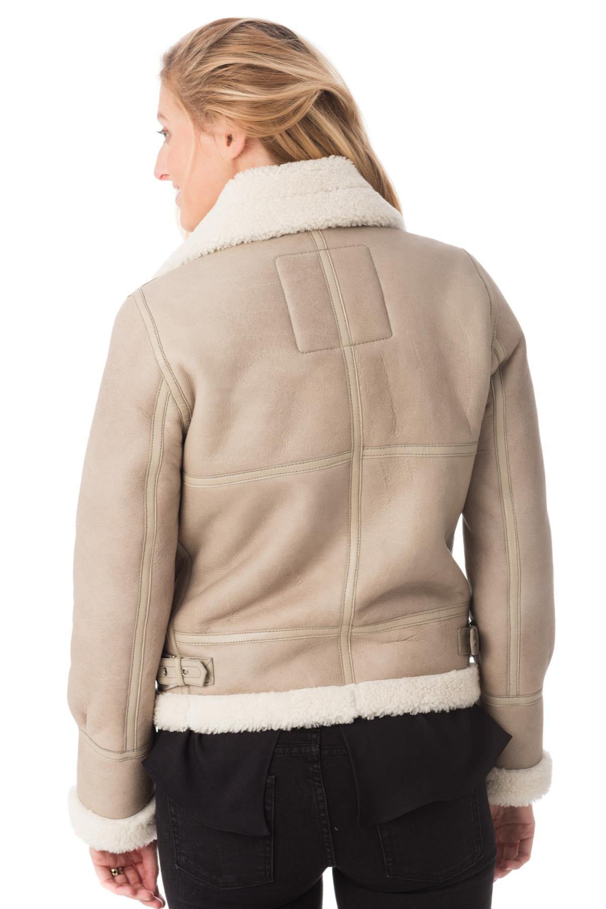 Chaqueta Mujeres Schott LCW1257 LIGHT BEIGE — vista 6