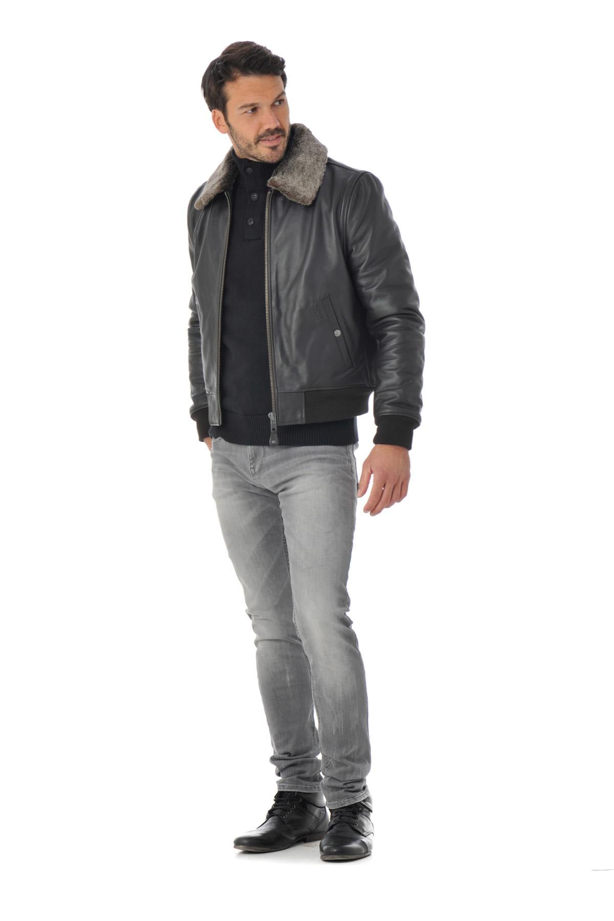 Chaqueta Hombre Schott LC930D BROWN — vista 2