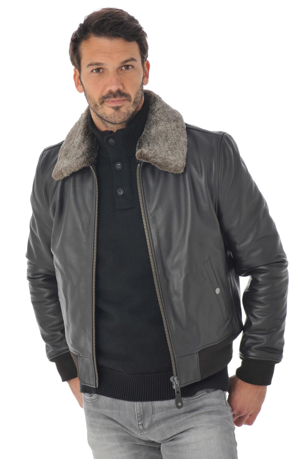 Chaqueta Hombre Schott LC930D BROWN — vista 3
