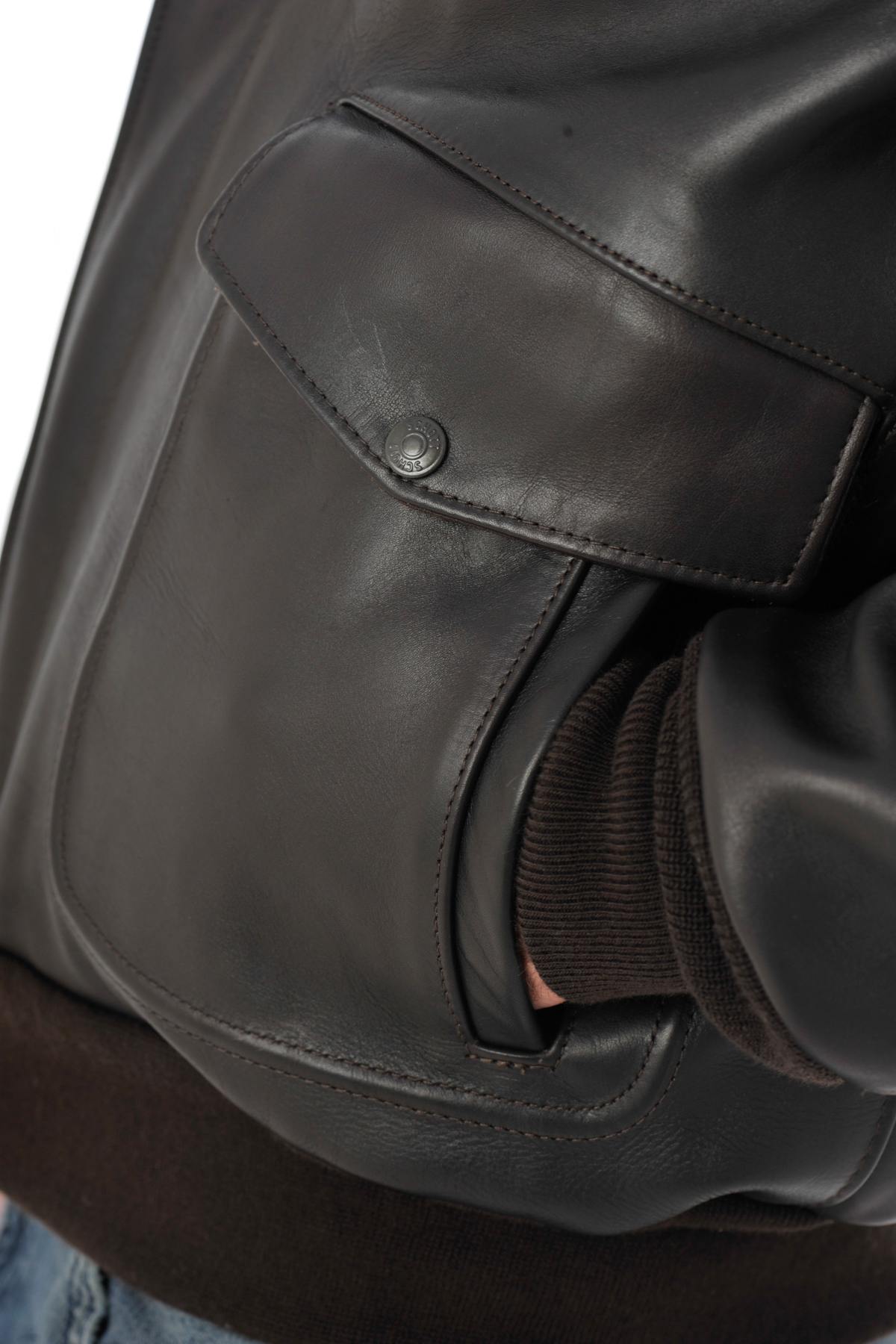 Chaqueta Hombre Schott 184SM BROWN — vista 10