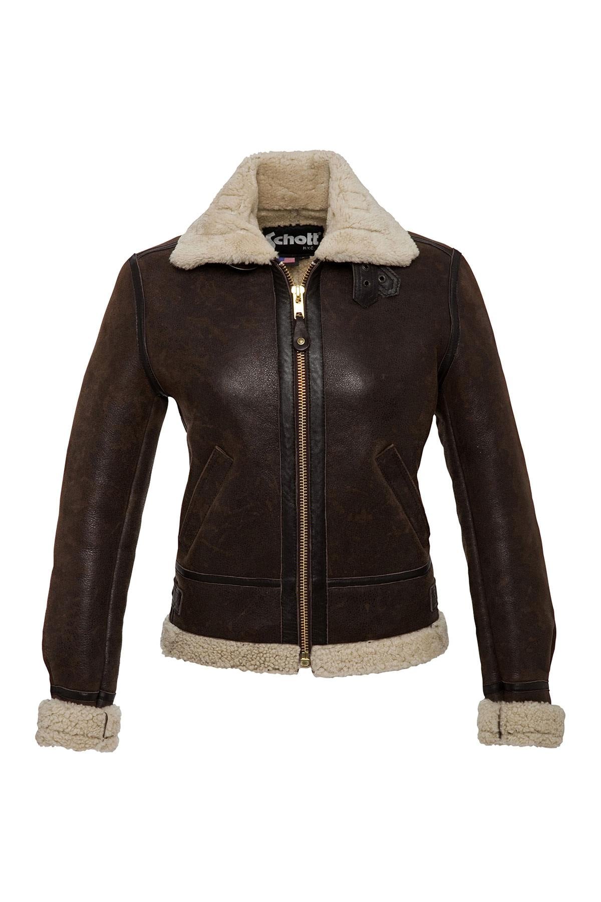 Damen Jacke Schott LCW1257 DARK BROWN — Ansicht 7
