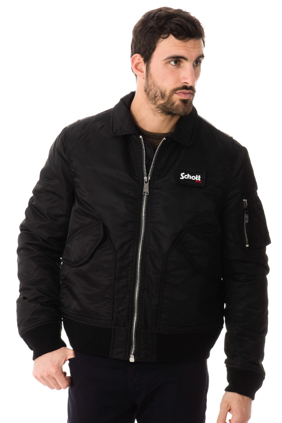 Blouson homme schott 210100 BLACK - cuir-city.com